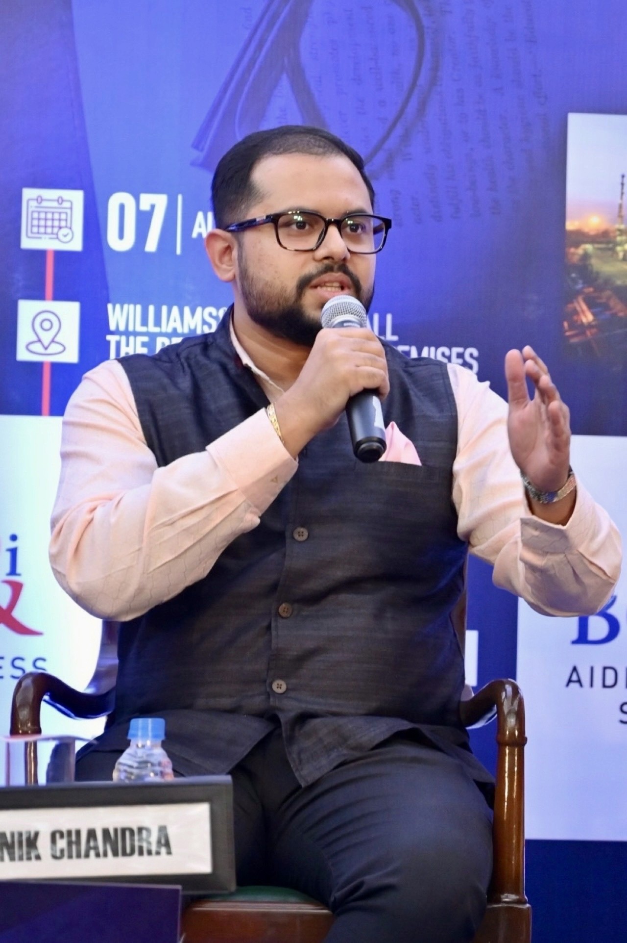 Oushnik Chandra as a panelist at The Bengal Chamber of Commerce and Industry’s Roaring Bengal launch event