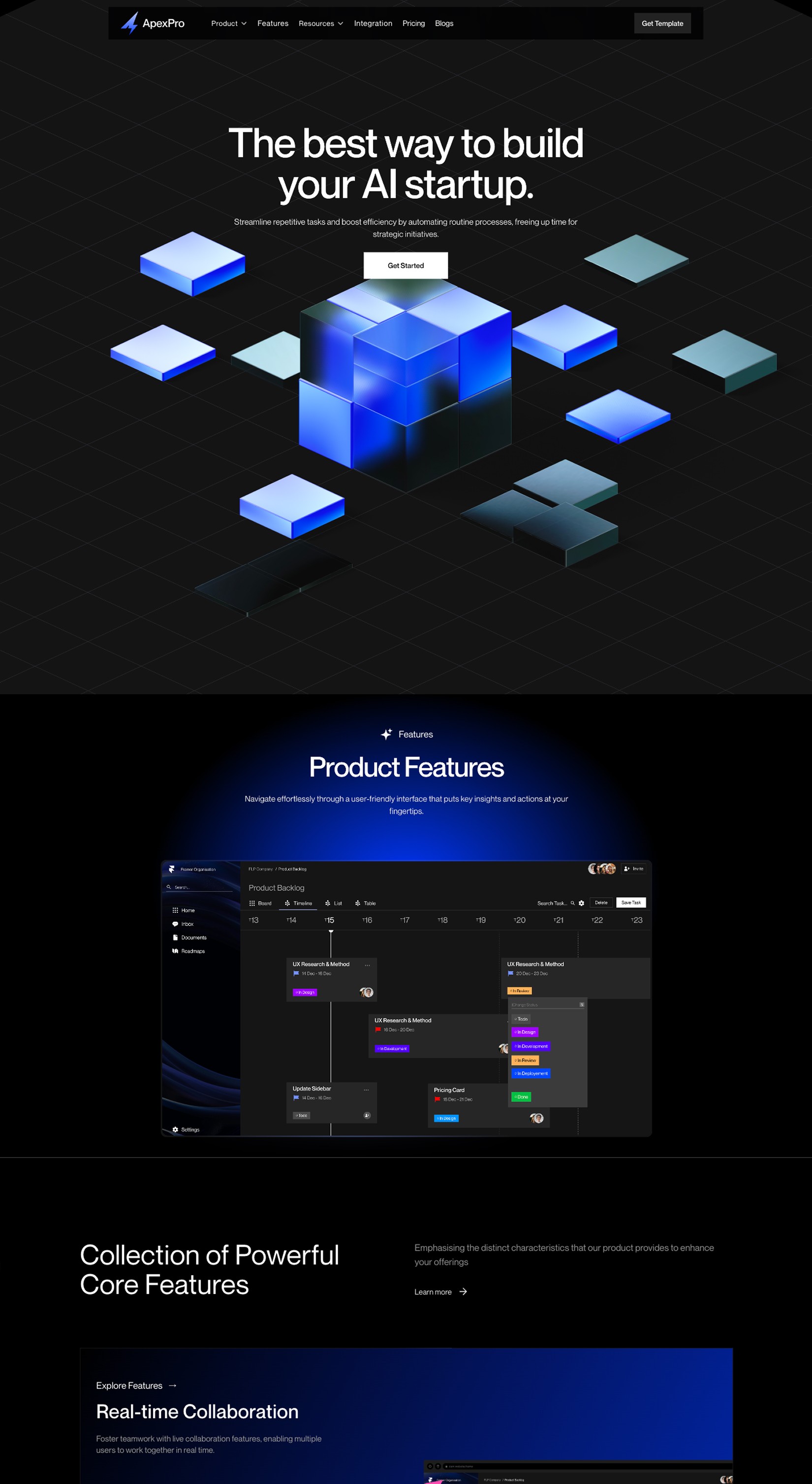 ApexPro - AI/SaaS Framer Template