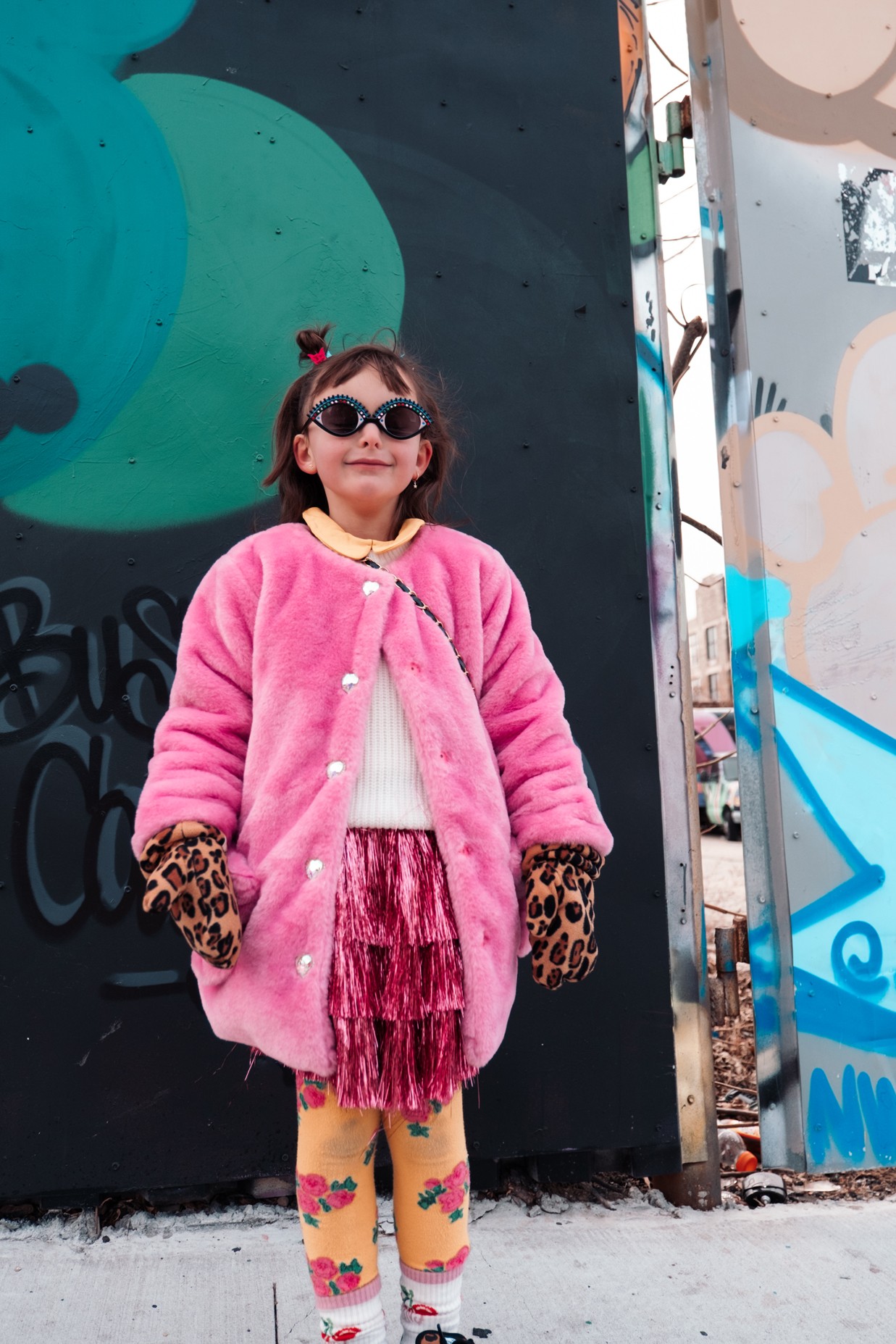 katt-jones-expressive-young-girl-portrait-pink-fur-coat-nyc-graffitti-bushwick