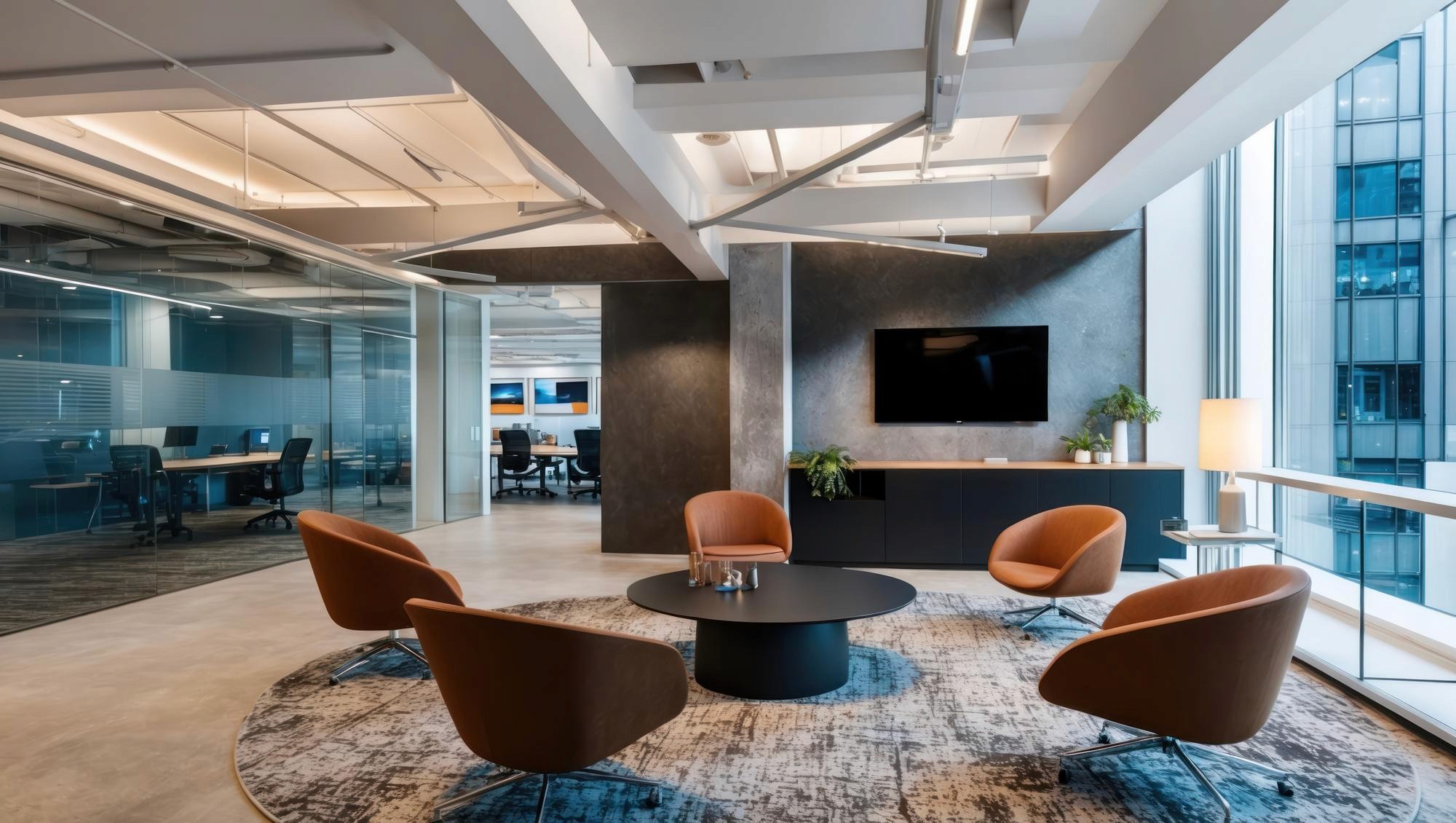 符合機管局審批流程的現代化香港機場辦公室裝修與禁區寫字樓設計規劃 (Modern HKIA airport office fit-out and layout planning complying with approval process)