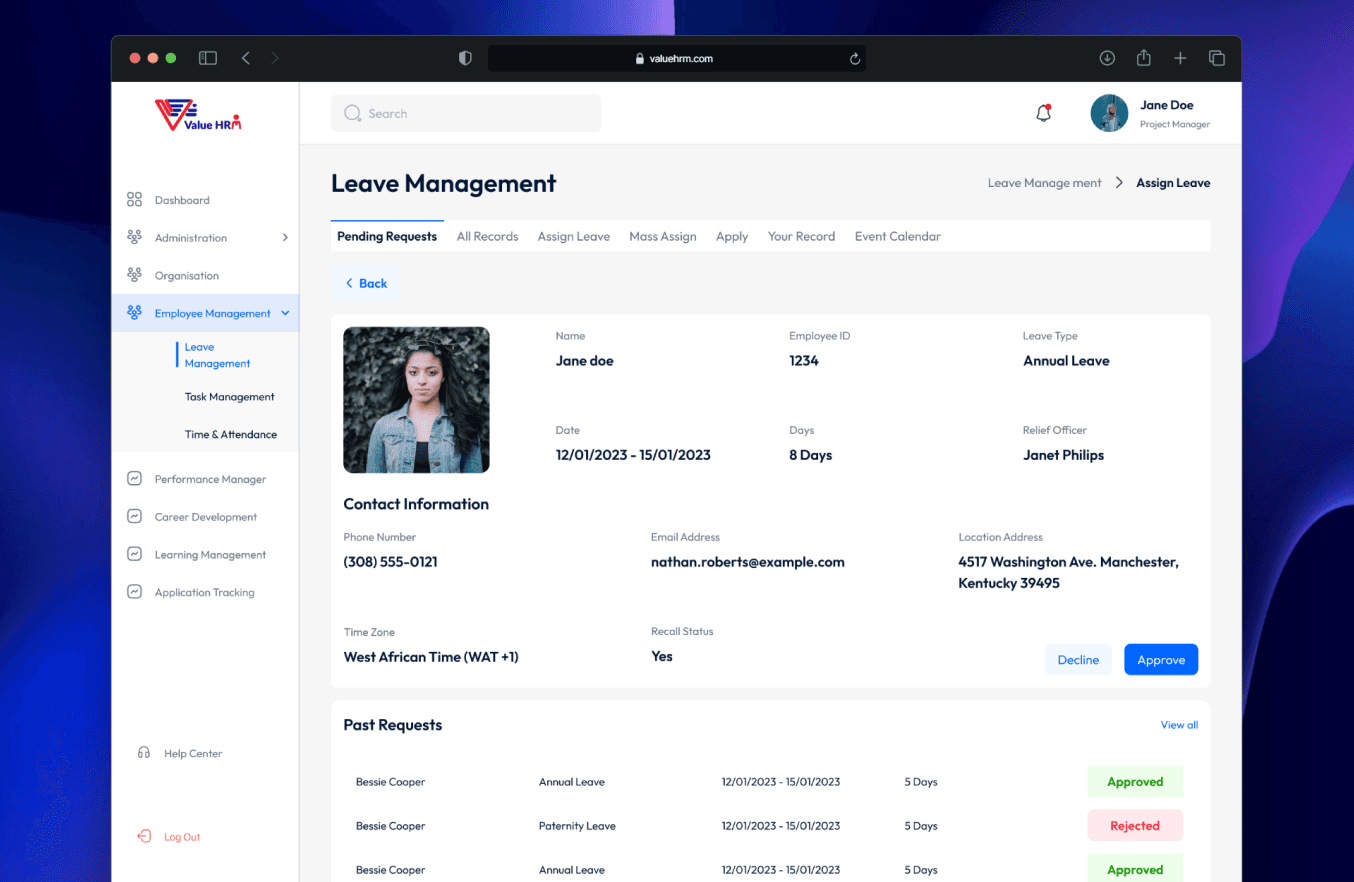 Portfolio project image