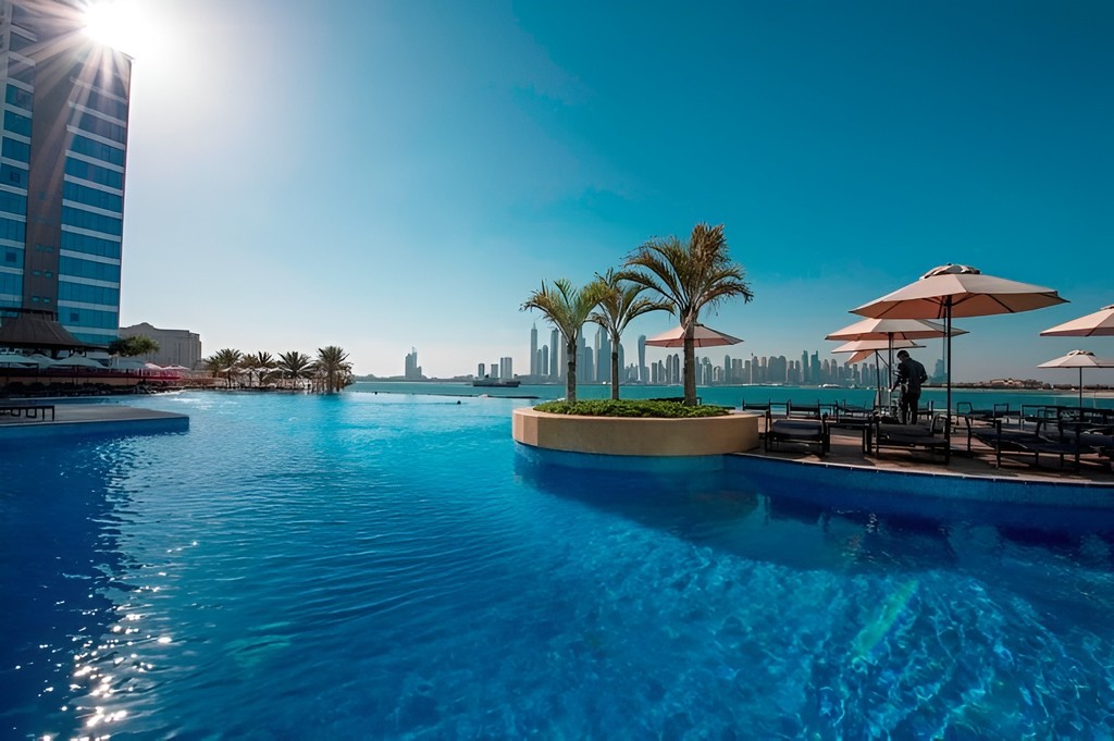 Illustration of Oceana Residences, depicting a contemporary apartment complex with stylish design and outdoor amenities.