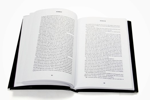 an opened book with text on both pages