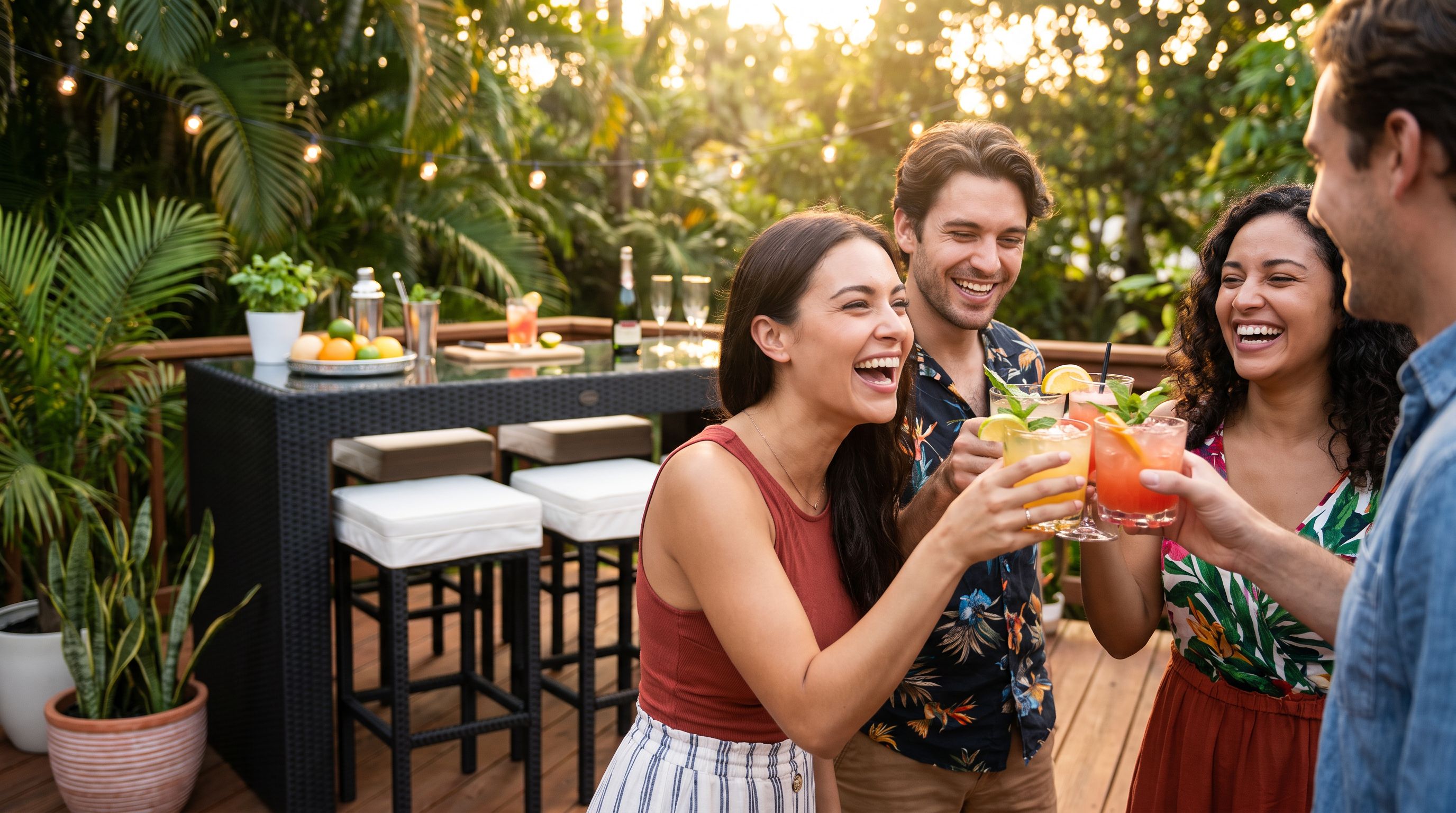 Premium Sunbrella Lounge am See