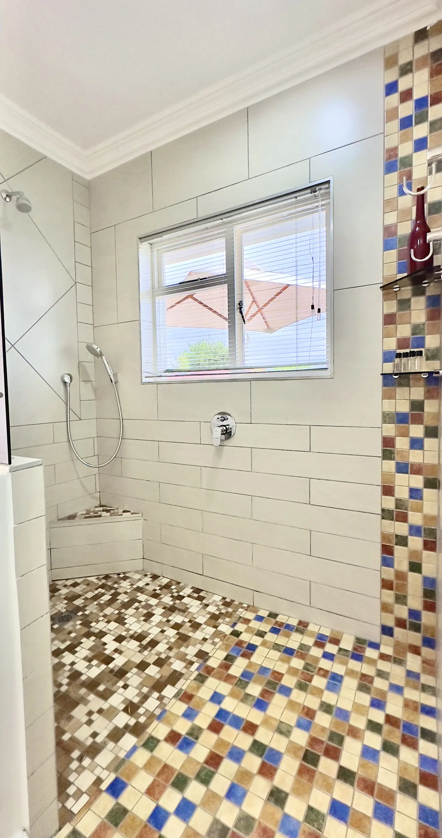 Image of the shower in our A View 2 Sea room