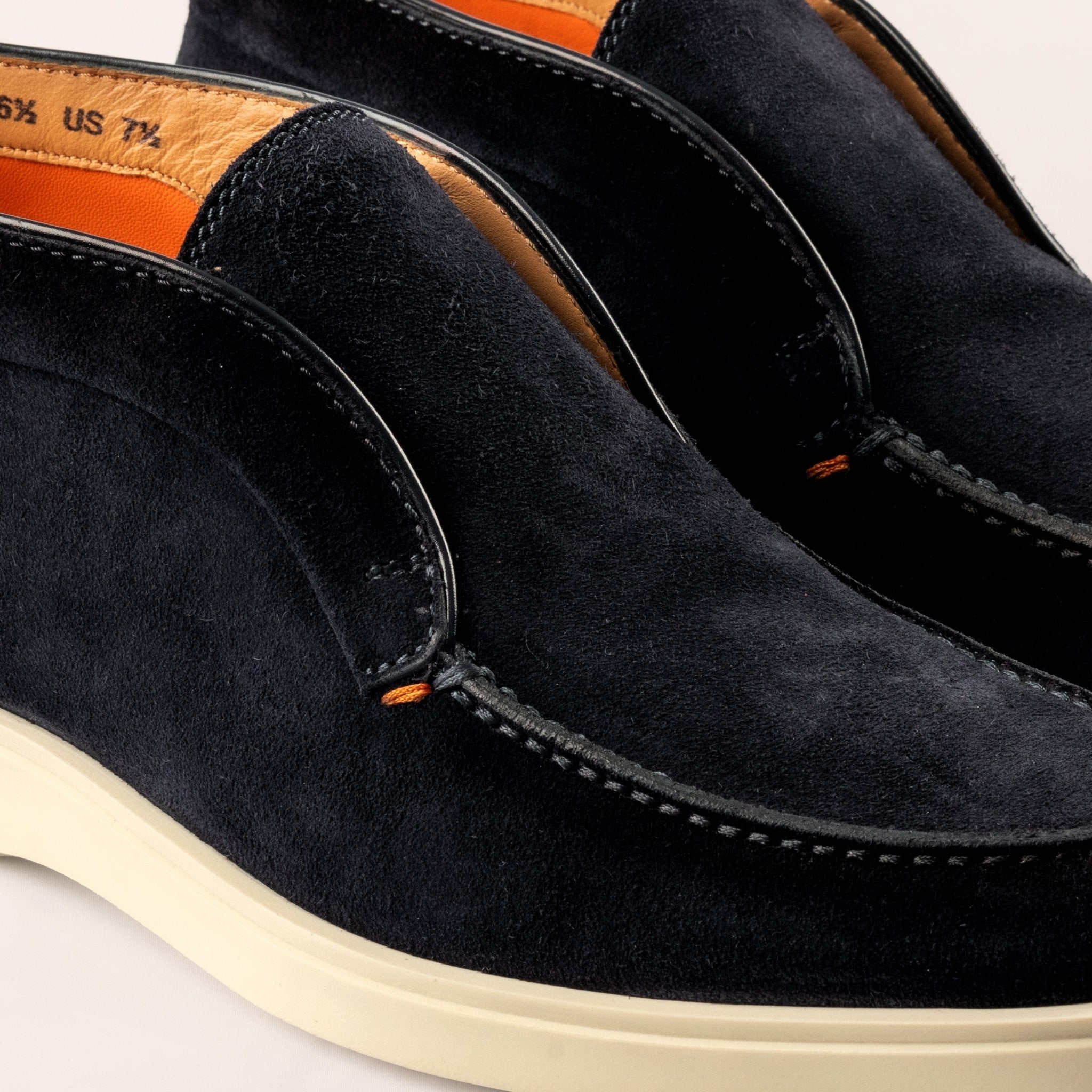 Men’s blue suede desert boot - Mandelli UK