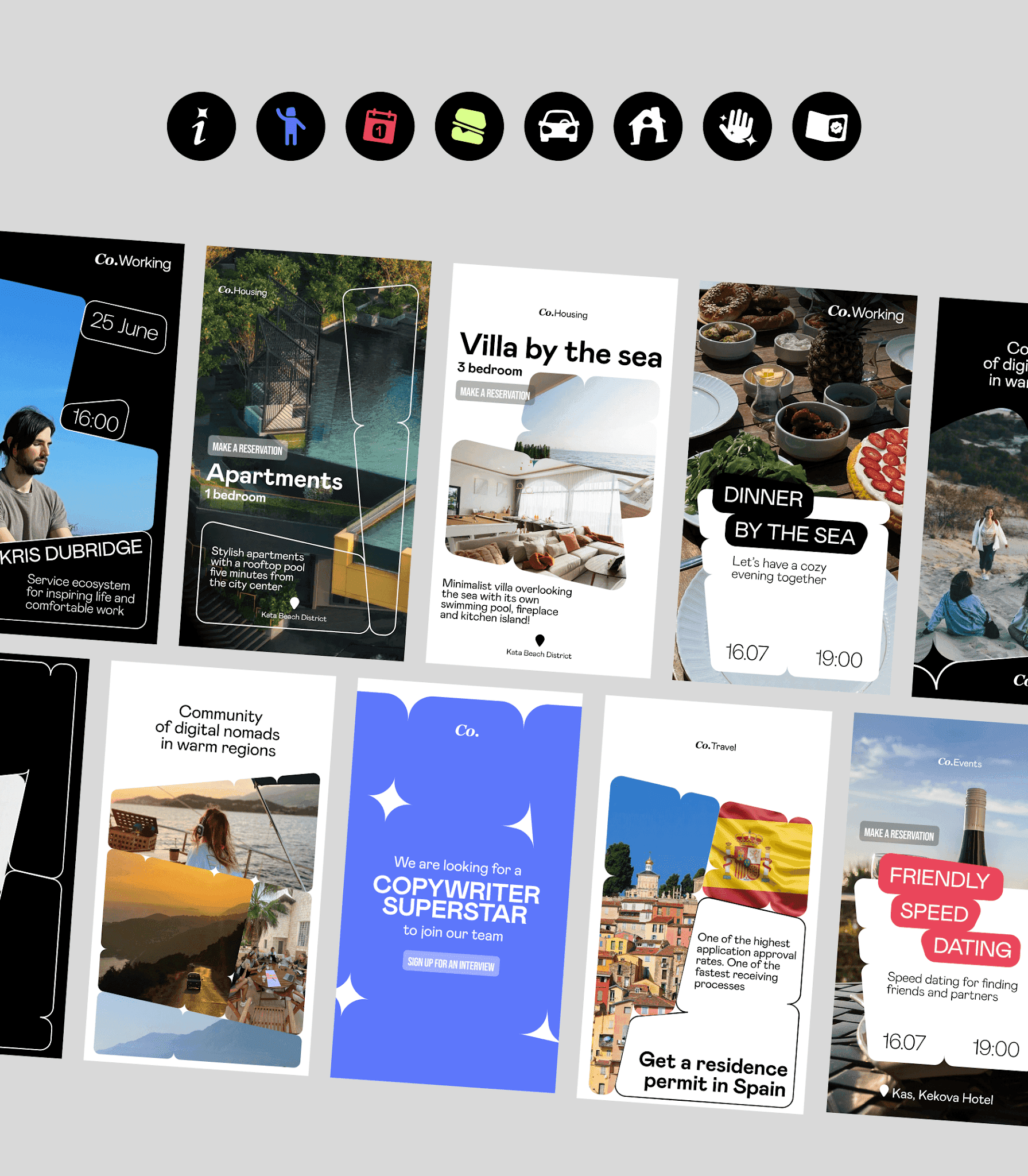 content strategy and design for branding visuals for co. by bolder