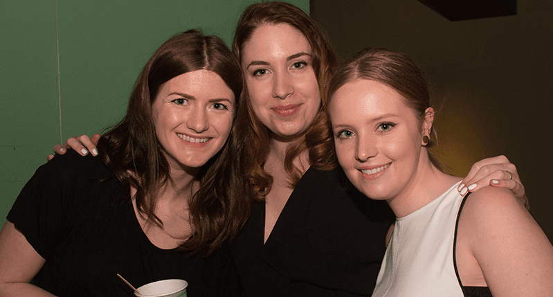 group photo of three young ladies