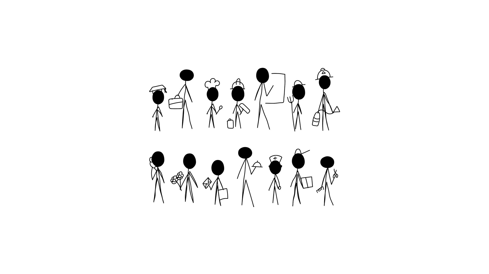 Personnages Métiers, de La Fabrique.