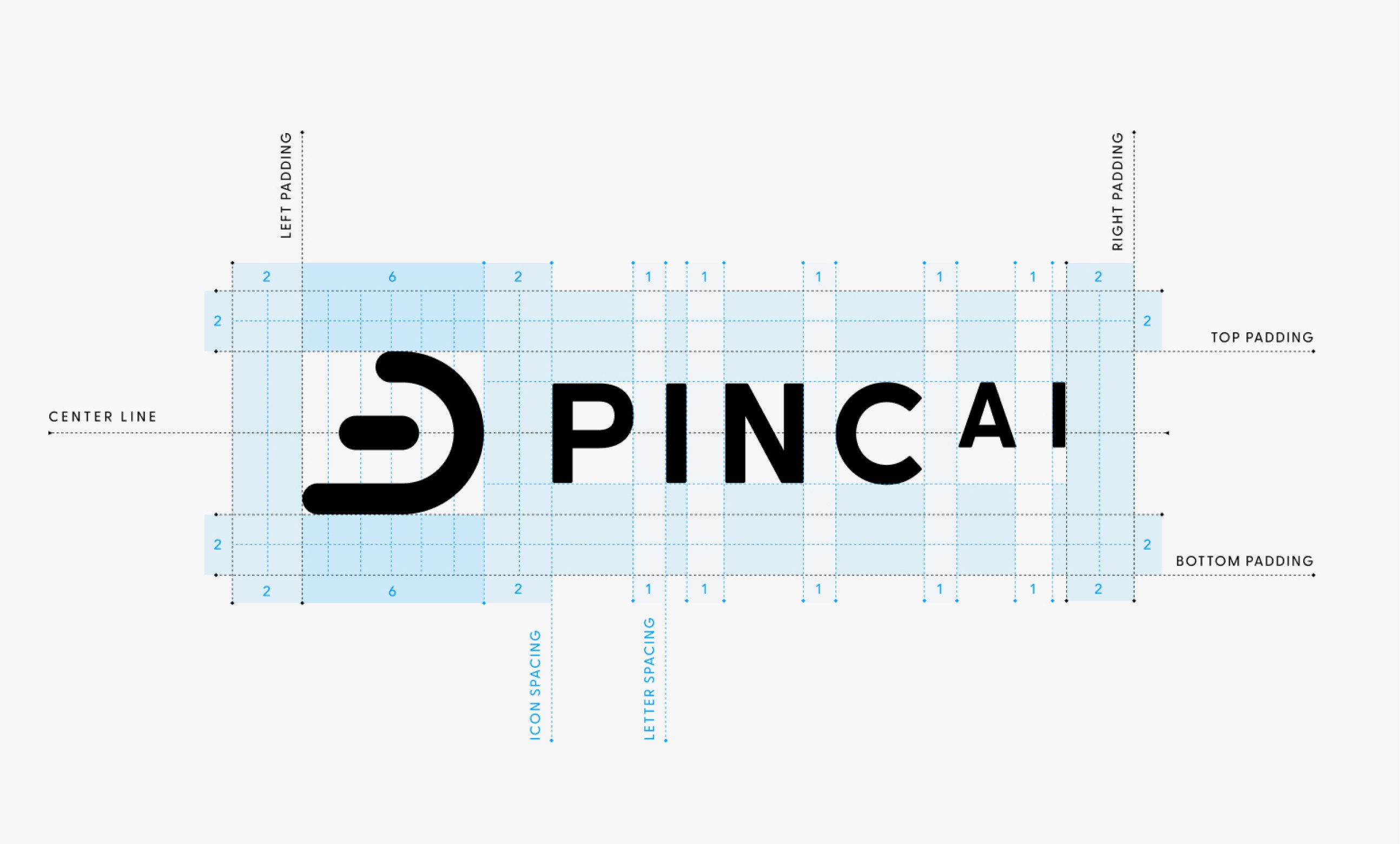 PINC AI logo construction