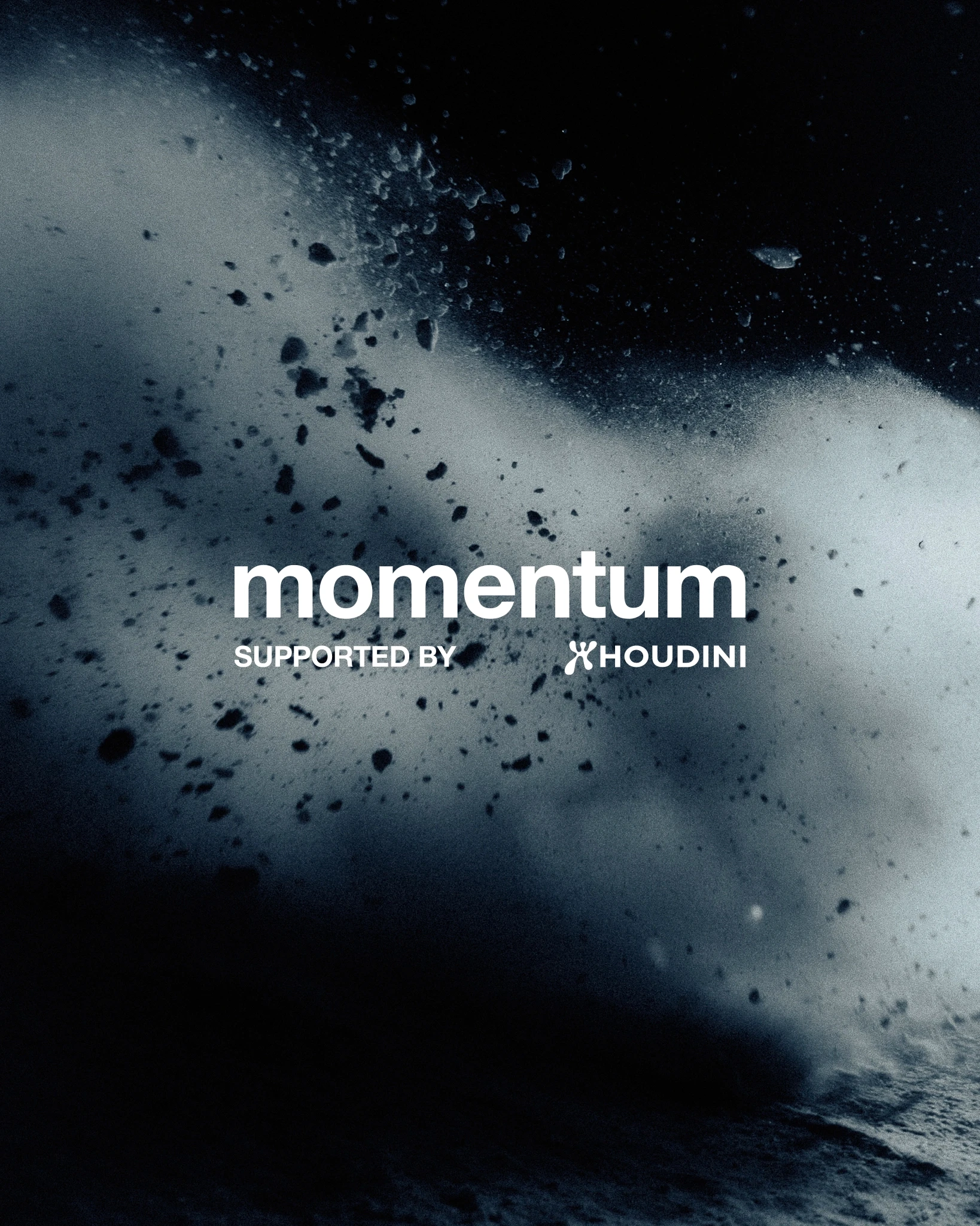 Momentum — picture of blowing snow.