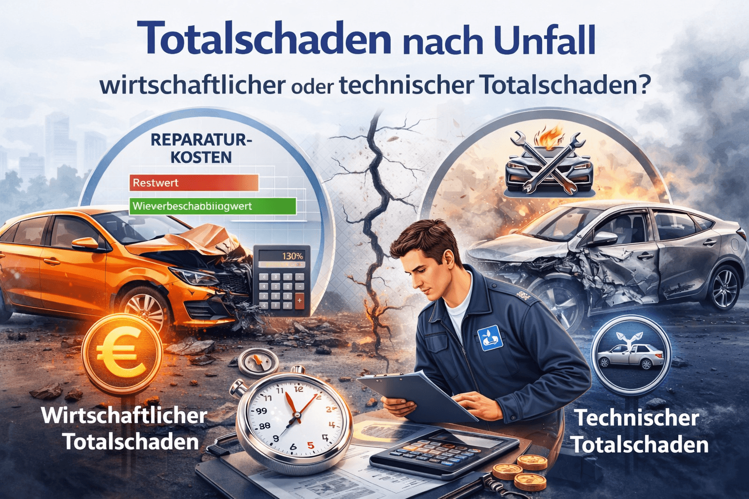 Kfz Gutachten Totalschaden Gutachter EINS Remscheid