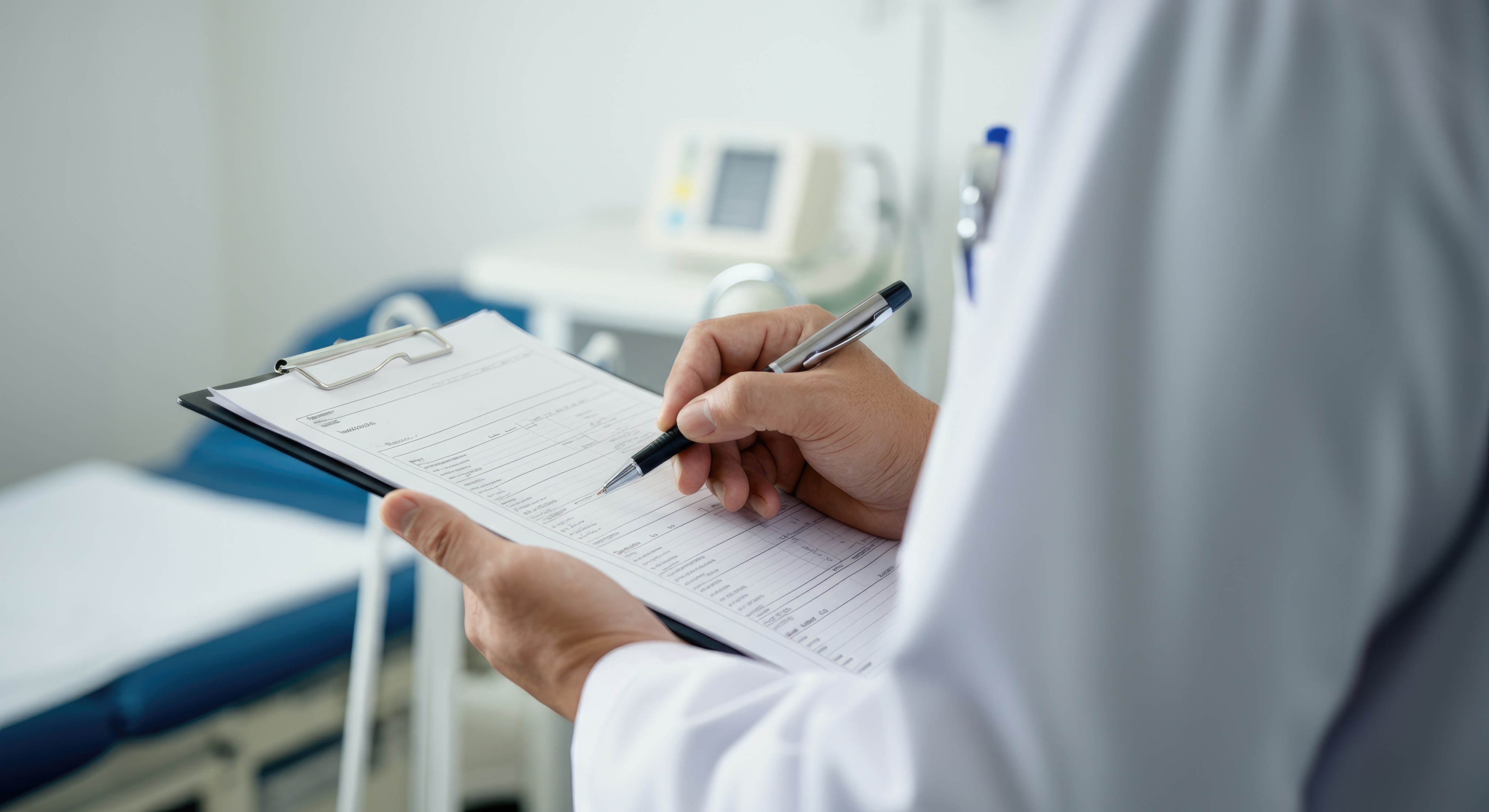Two surgeons working in a hospital with the hands of a human heart