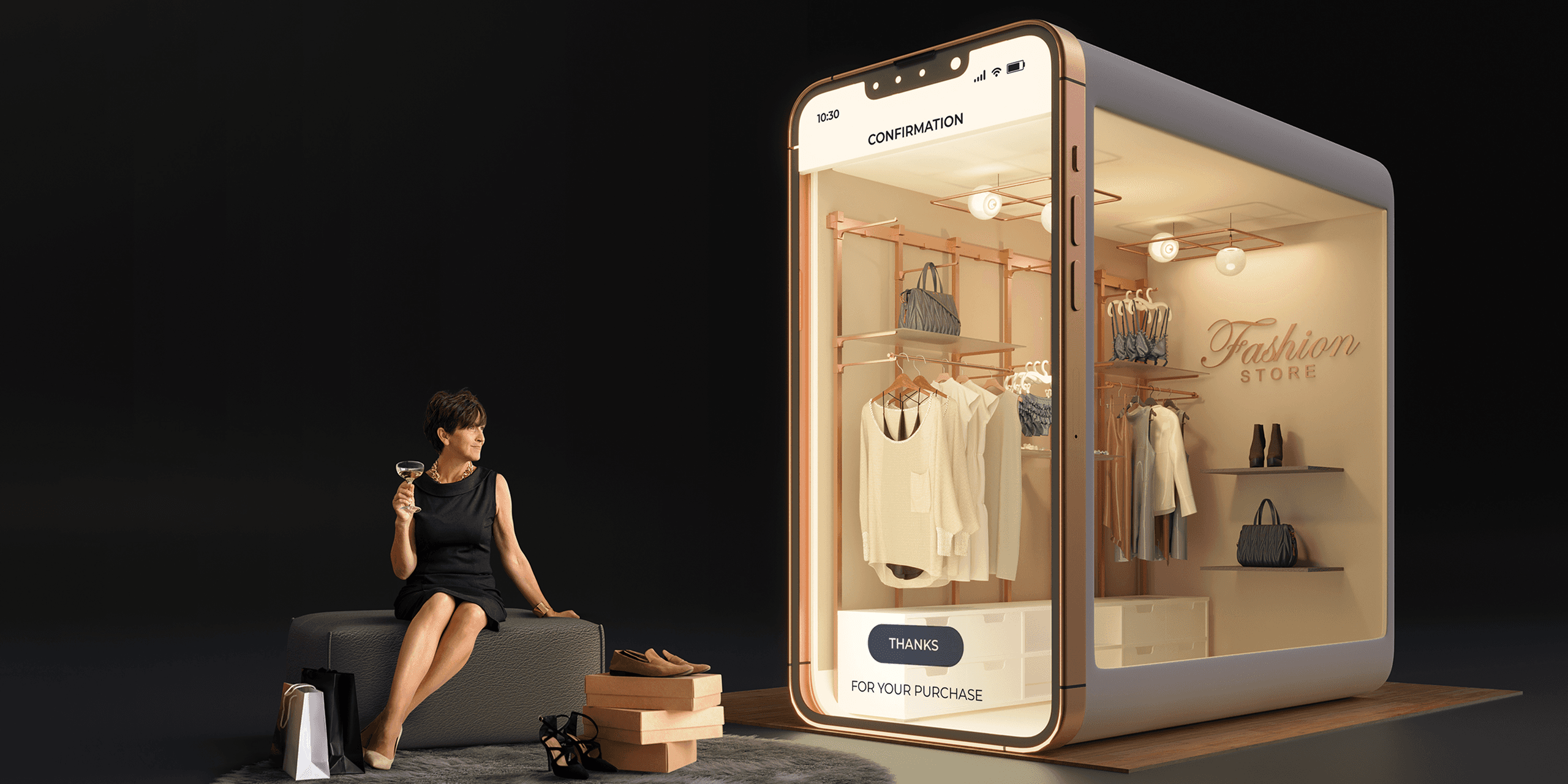 Black and white image of people working at a table with laptops, showing hands gesturing during discussion of digital content displayed on screens, with fabrica® logo in the corner.