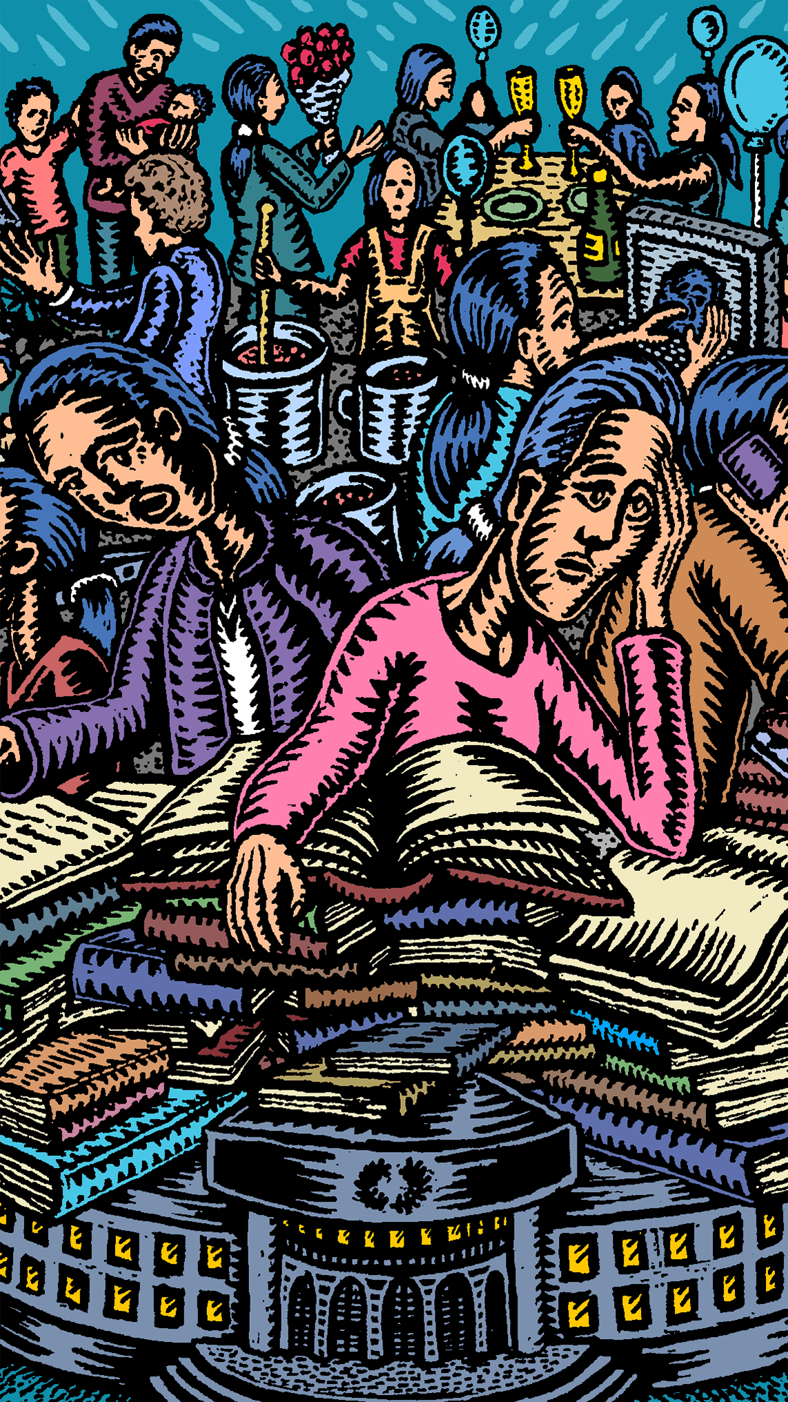 Illistration for cover of Tidskriften Respons