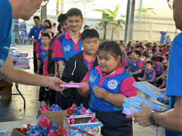 a group of people in a room