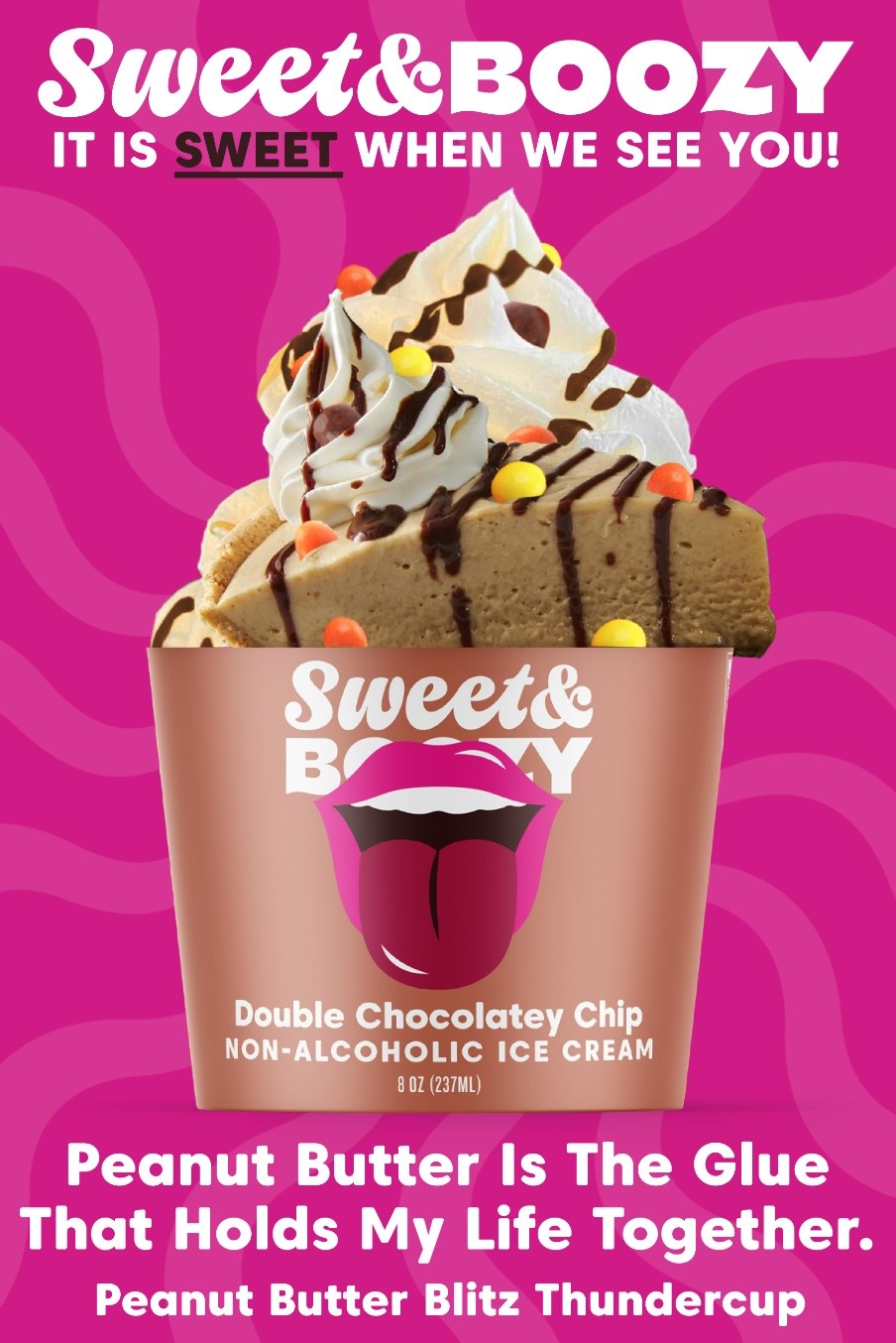 Sweet & Boozy ice cream Thundercup Poster Peanut butter pie