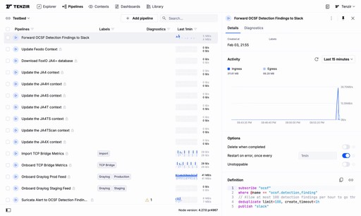 Deploy as code and reduce costs with Tenzir