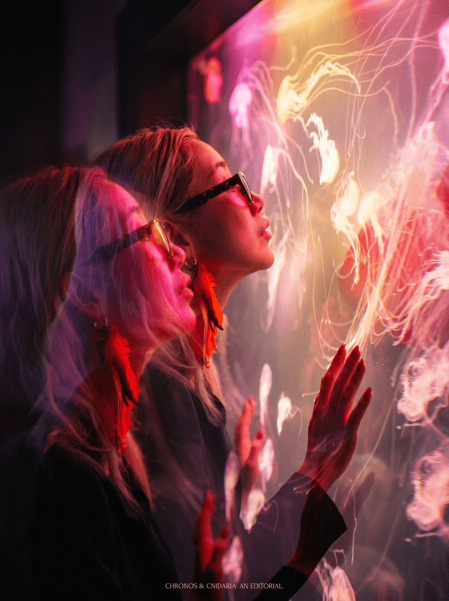 Woman hugging Shiba Inu dog, both looking at camera