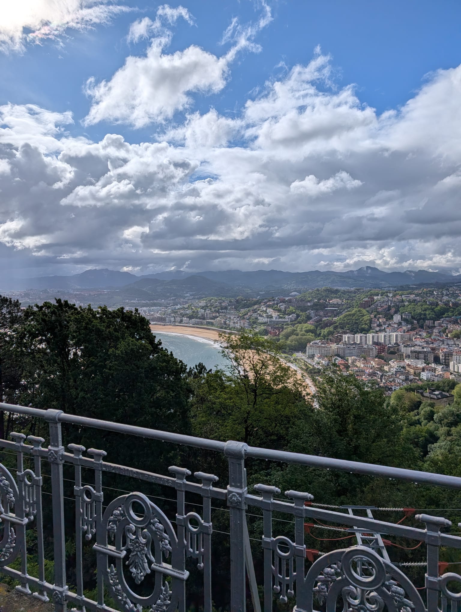 View over San Sebastián and La Concha bay from Monte Igueldo - private day tour with The Basque Way