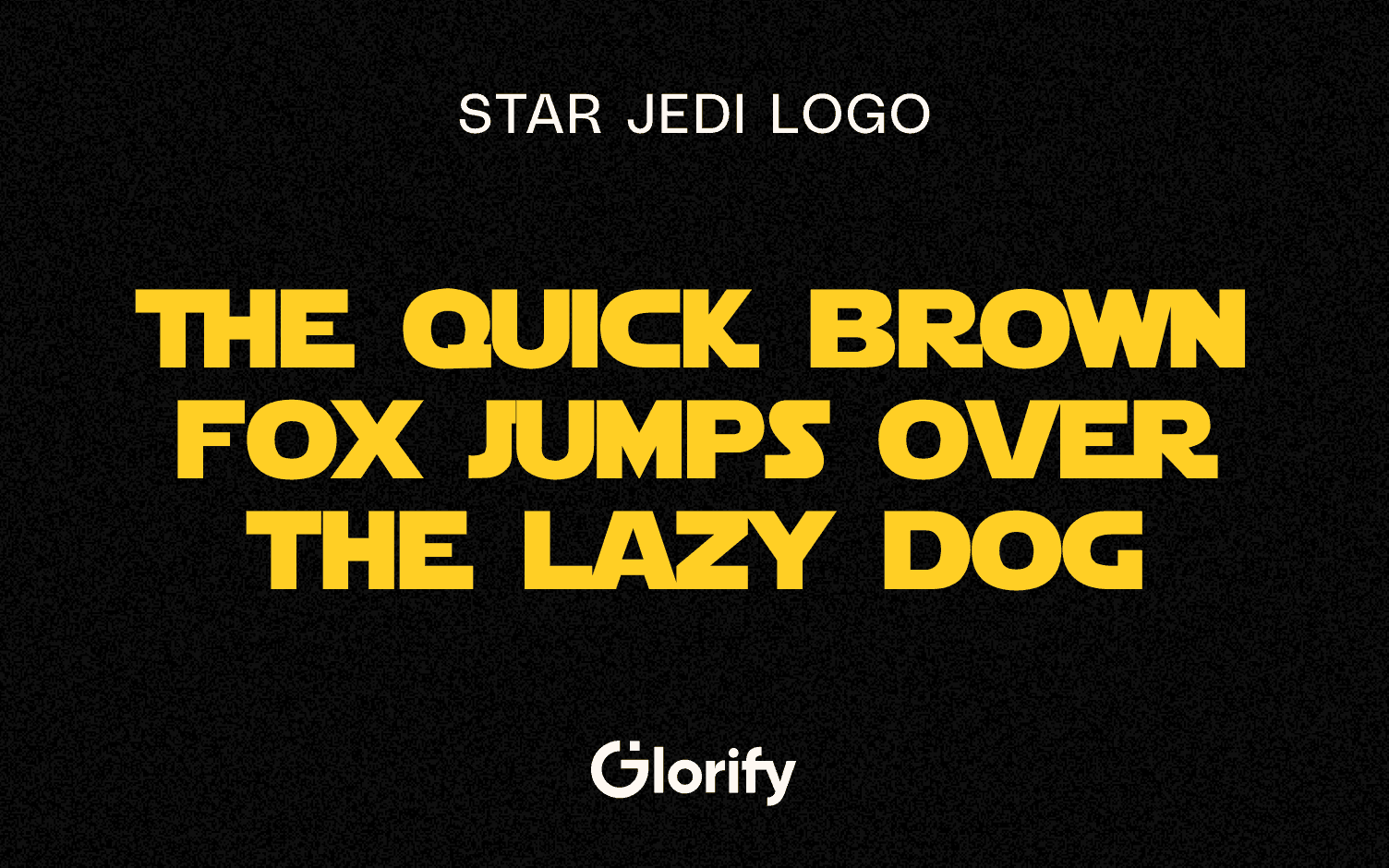 Star Jedi Logo and font