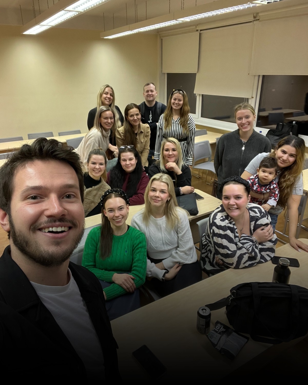 Social media and content creation classes at Tallinn School of Economics by Kristo Olli