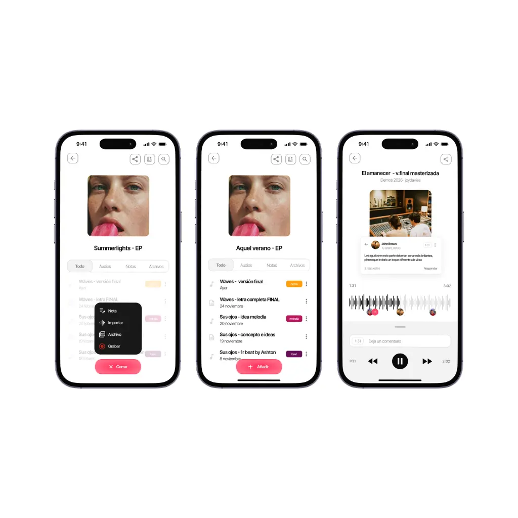 organización de música por proyectos con Zoundroom