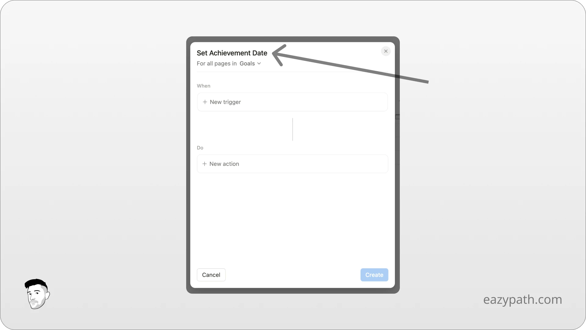 How to Create a Notion Database Automation - Automation Name
