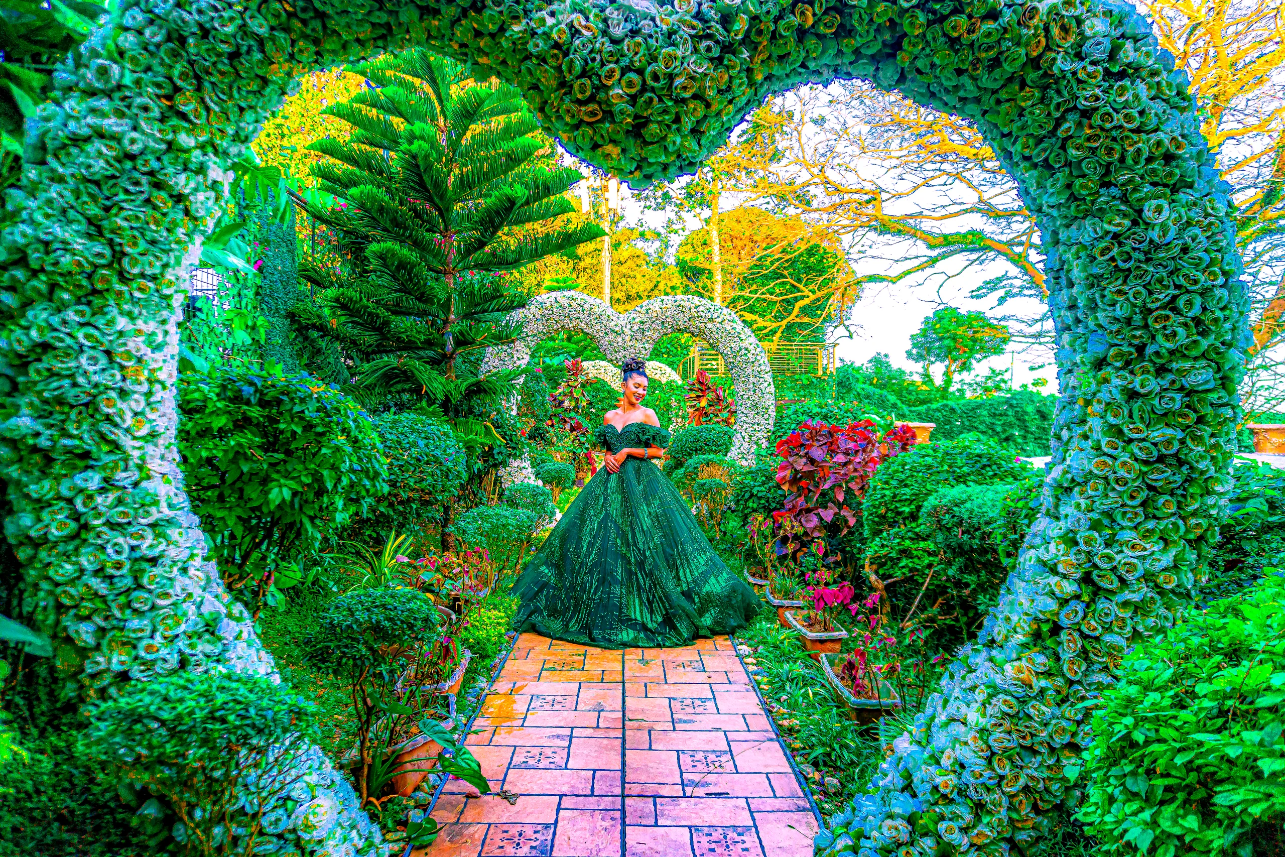 Romantic Love Tree Garden setup for a debut at Lazuri Tagaytay
