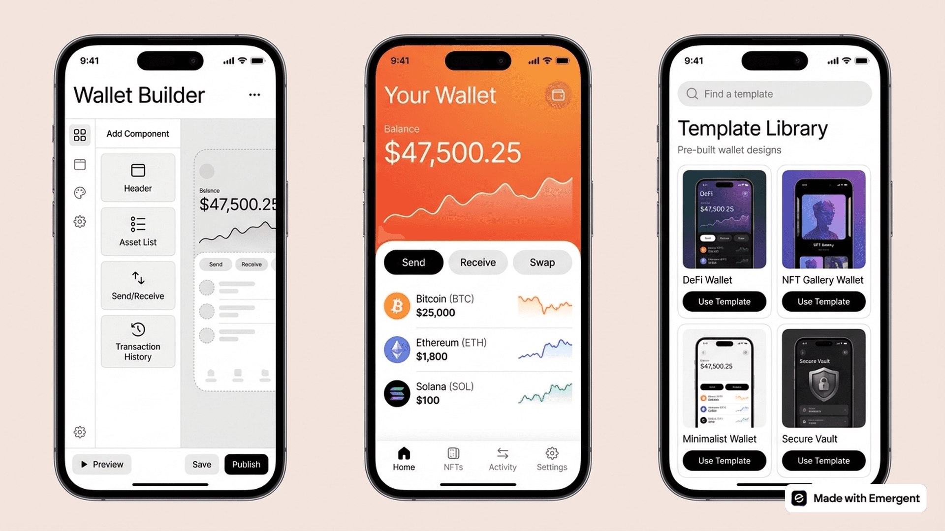 Cryptocurrency Wallet App Made With Emergent