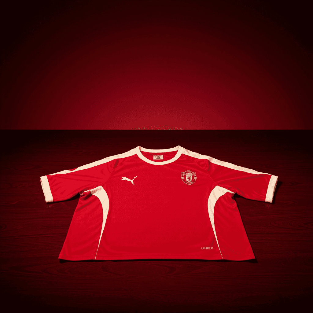 product photography of a sports jersey