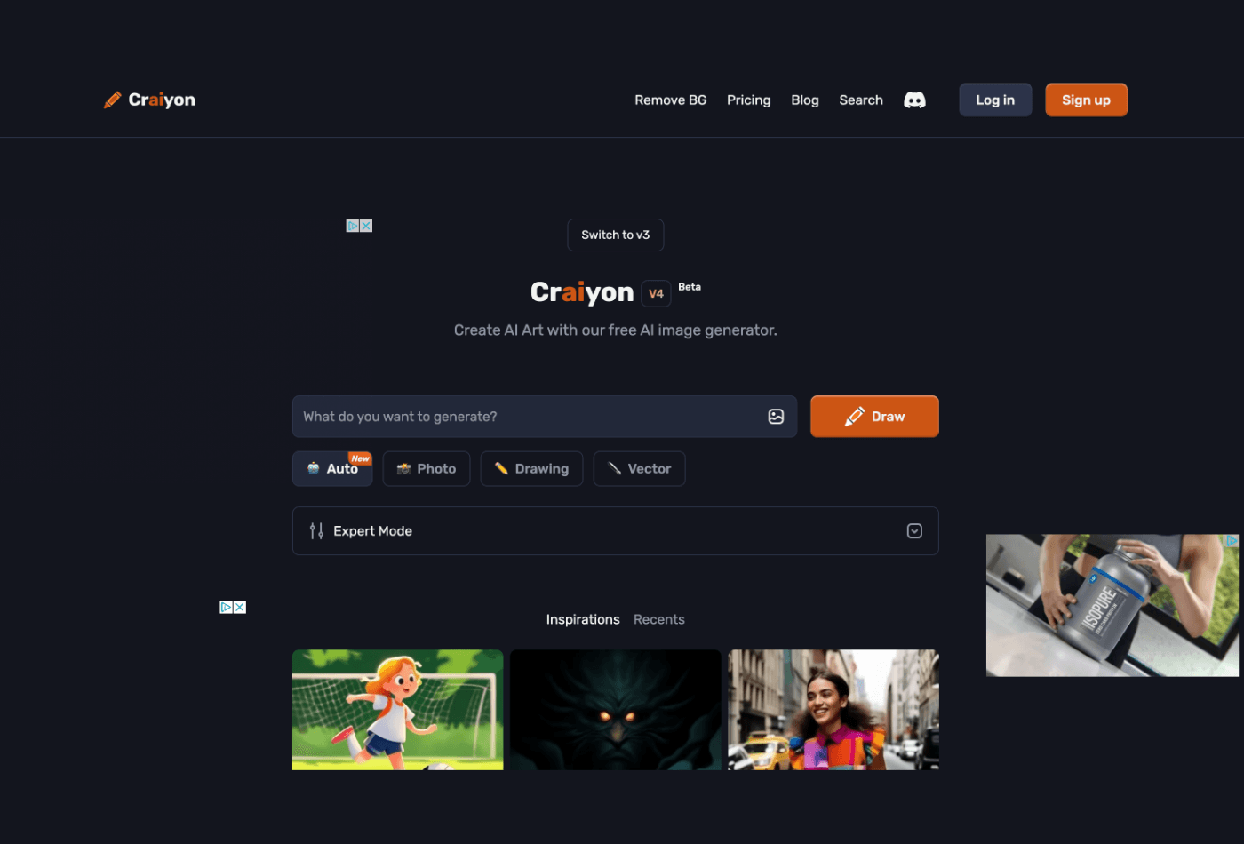 Craiyon AI image generator