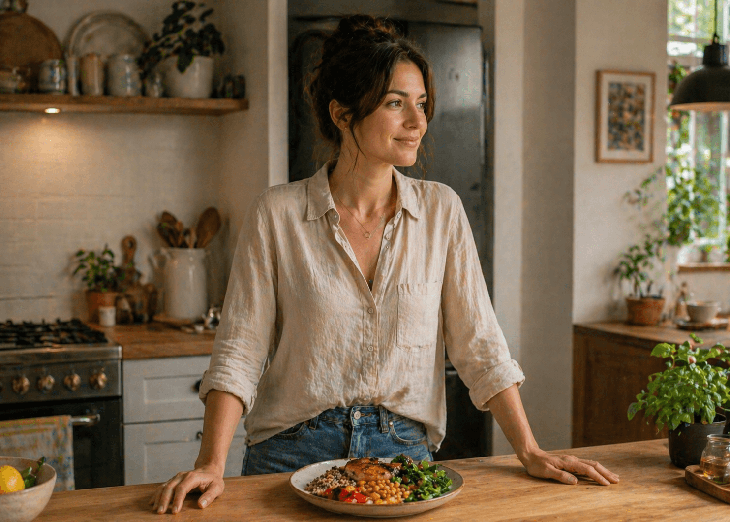 Woman eating normally — understanding what intuitive eating actually means versus common misconceptions