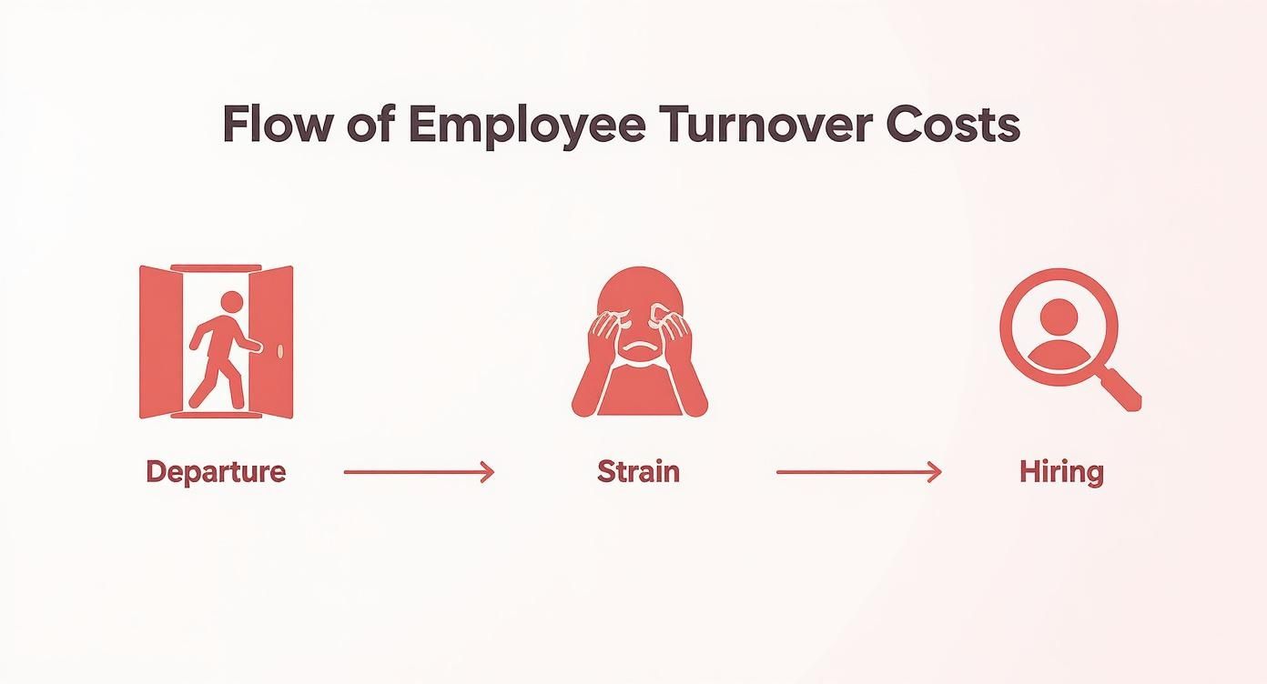 Infographic about how to reduce employee turnover