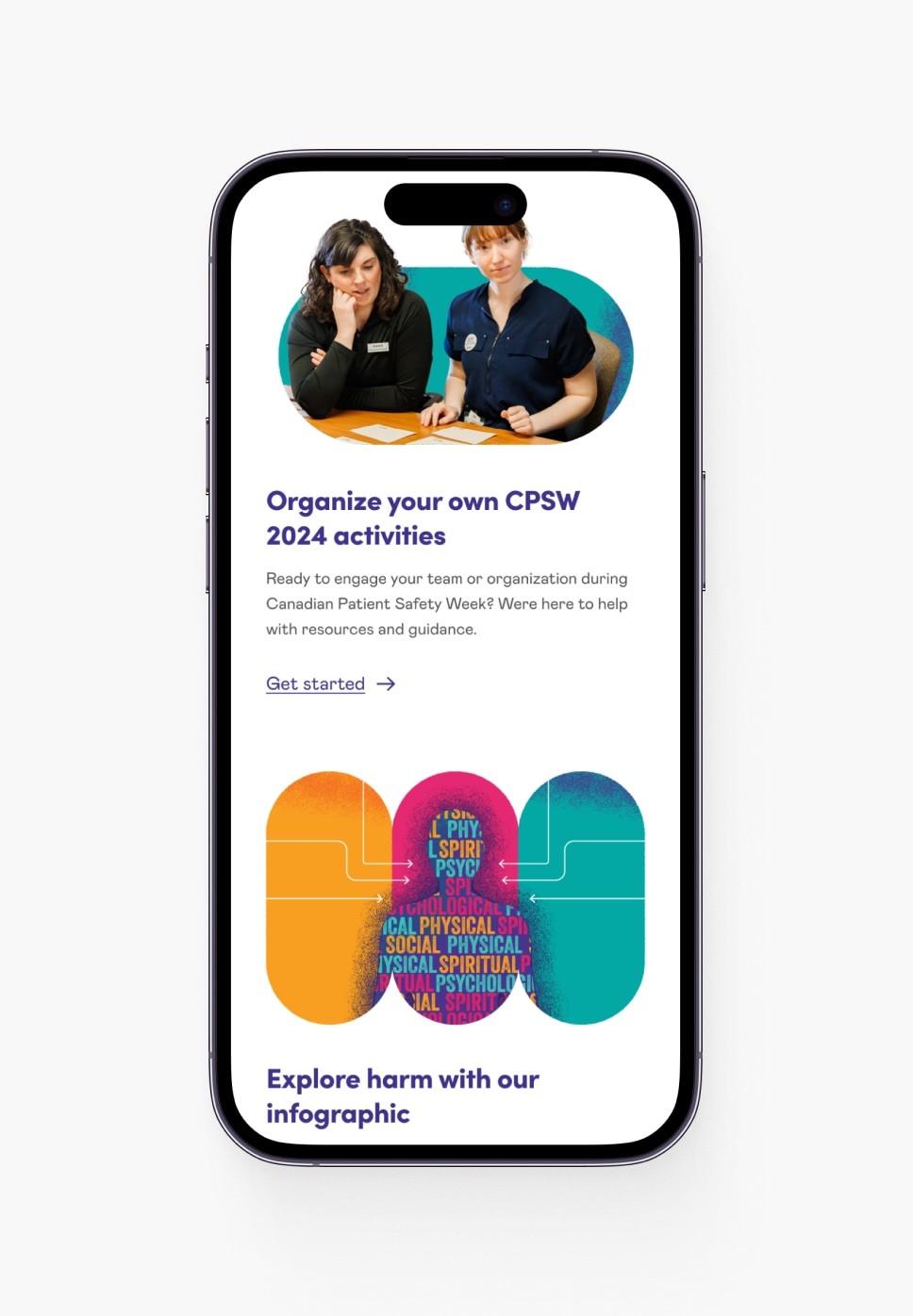 healthcare excellence canada mobile campaign site