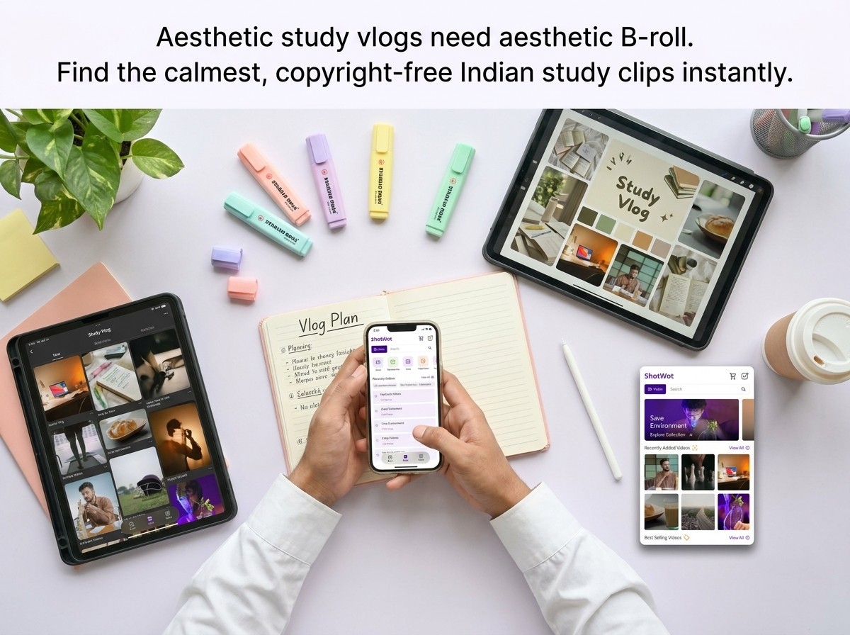 ShotWot App for indian stock footage