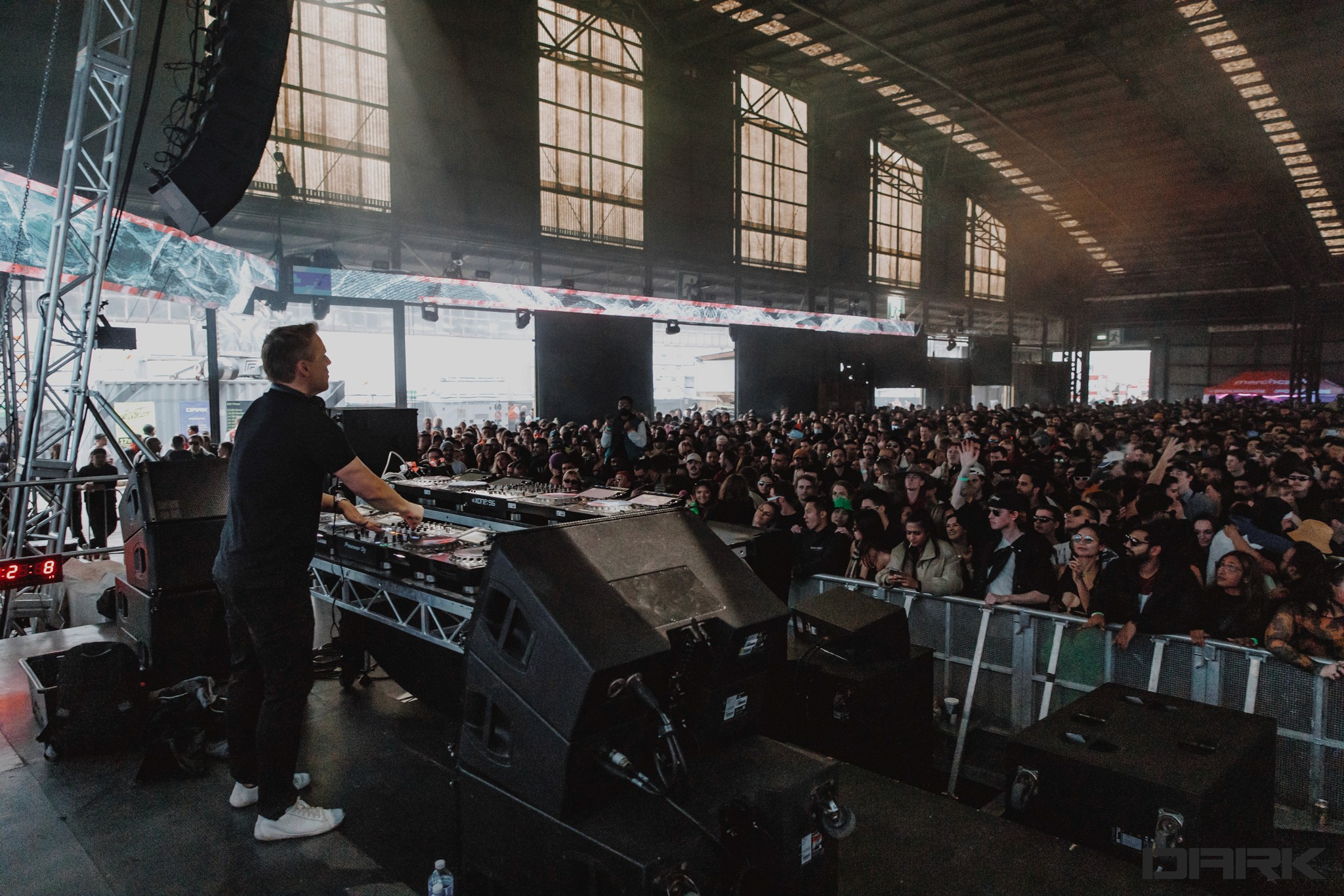 DJ peforming at Dark Festival