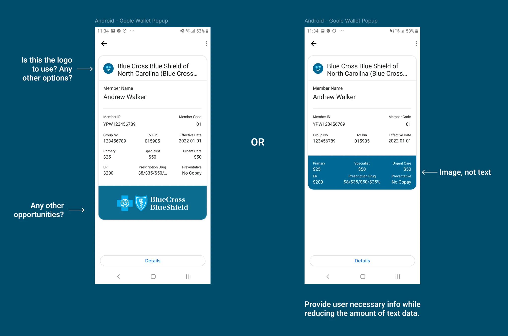 Android Wallet Explorations
