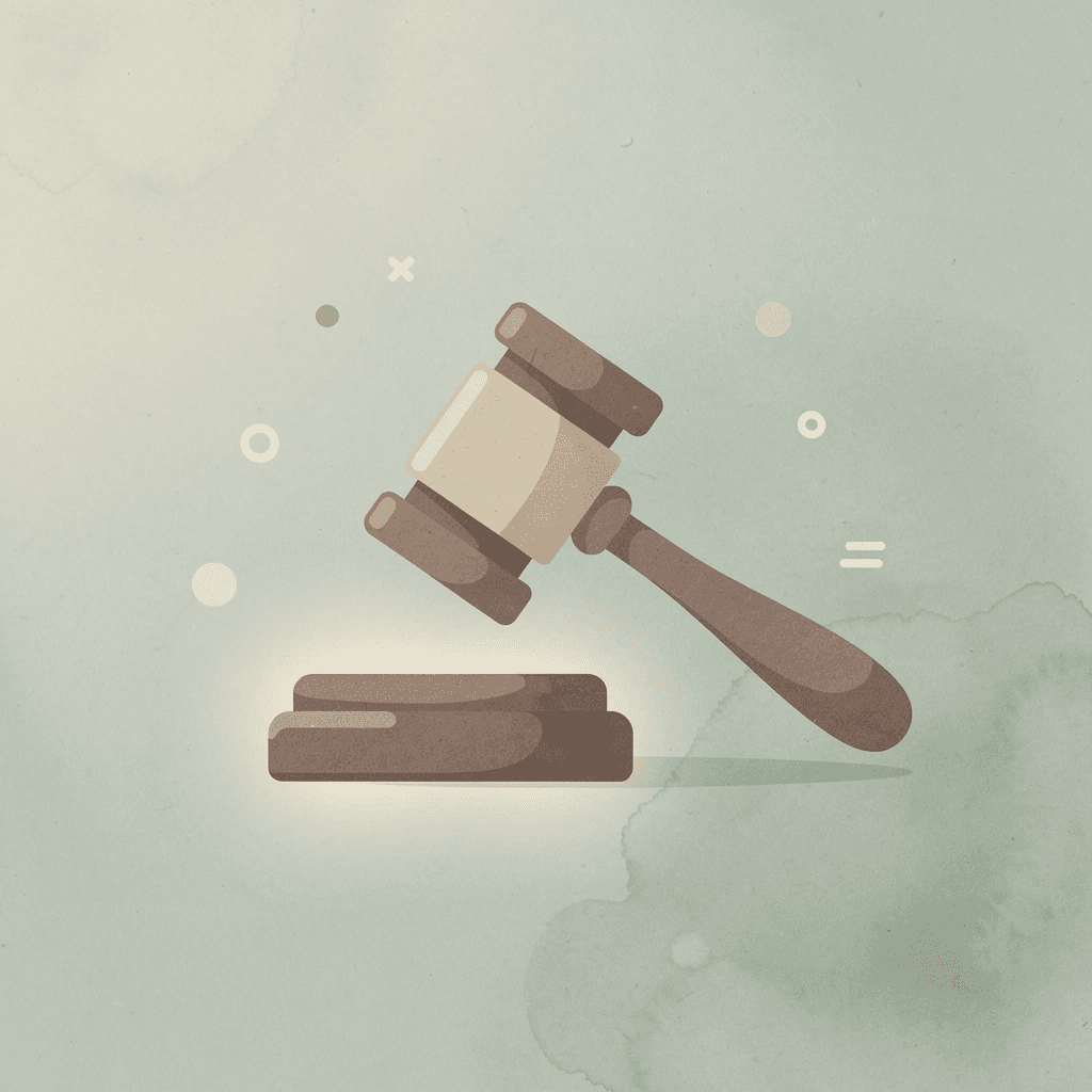 Gavel icon representing a private civil lawsuit