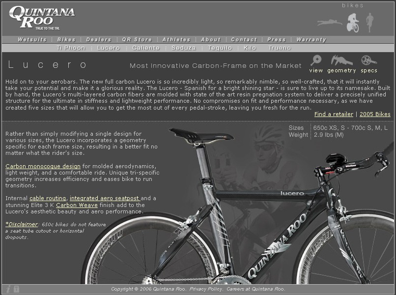 Quintana Roo 2005 Bike Page