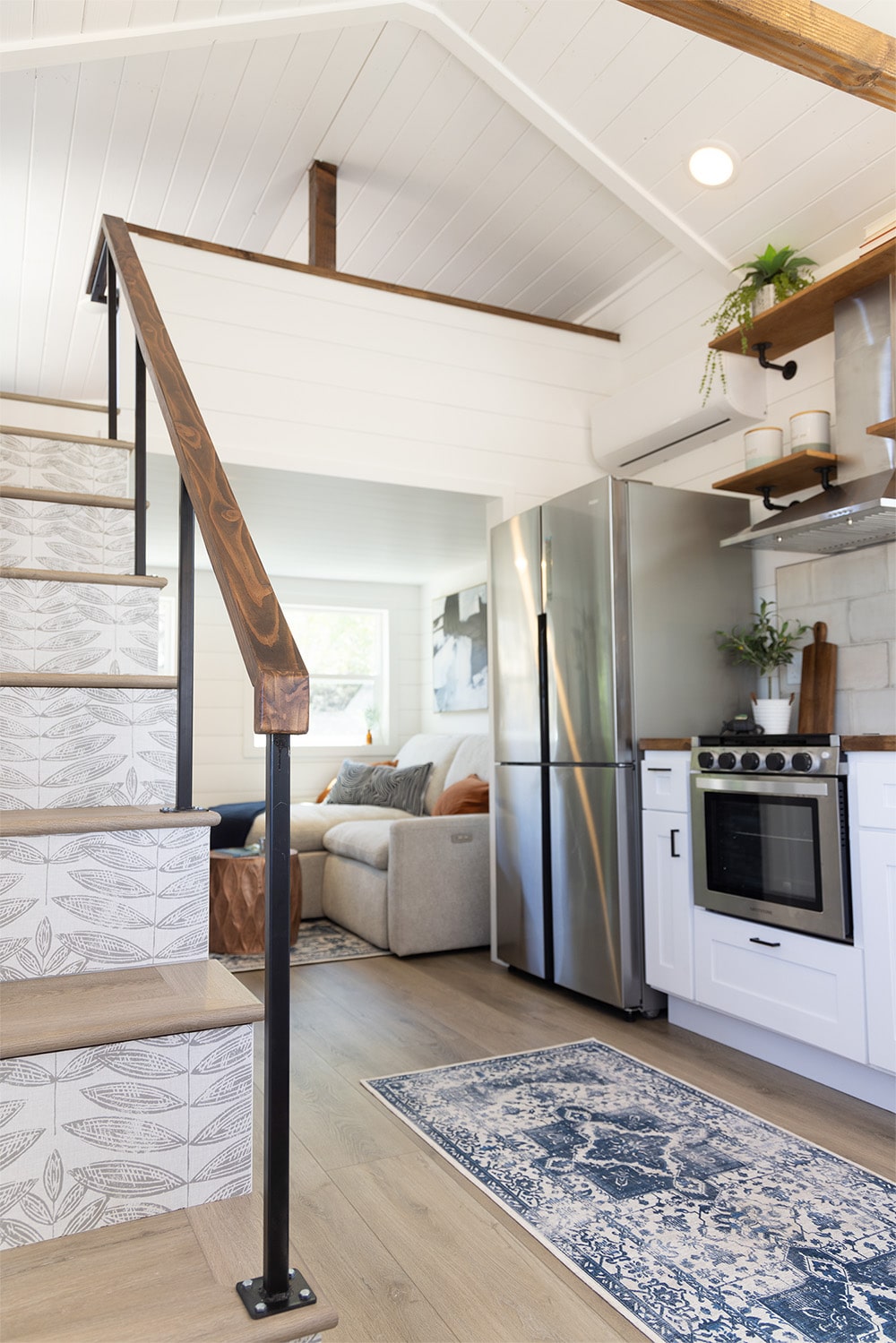 Tiny House Living Room Nook in the Dream Tree Lifescape Builders