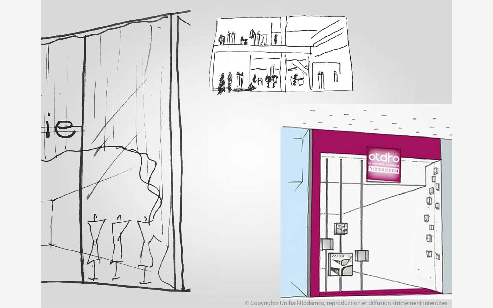 Etude de concept, à la main et retravail photoshop 