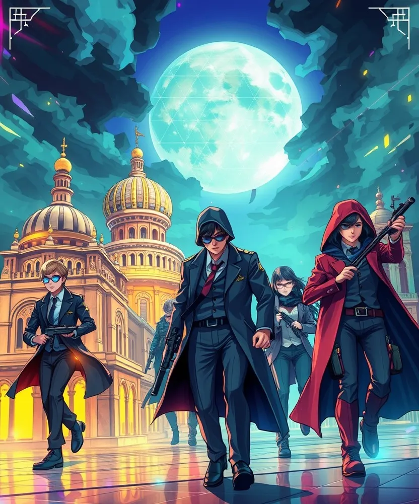 Poster for Mission Black Terror - an online escape game for corporate team building