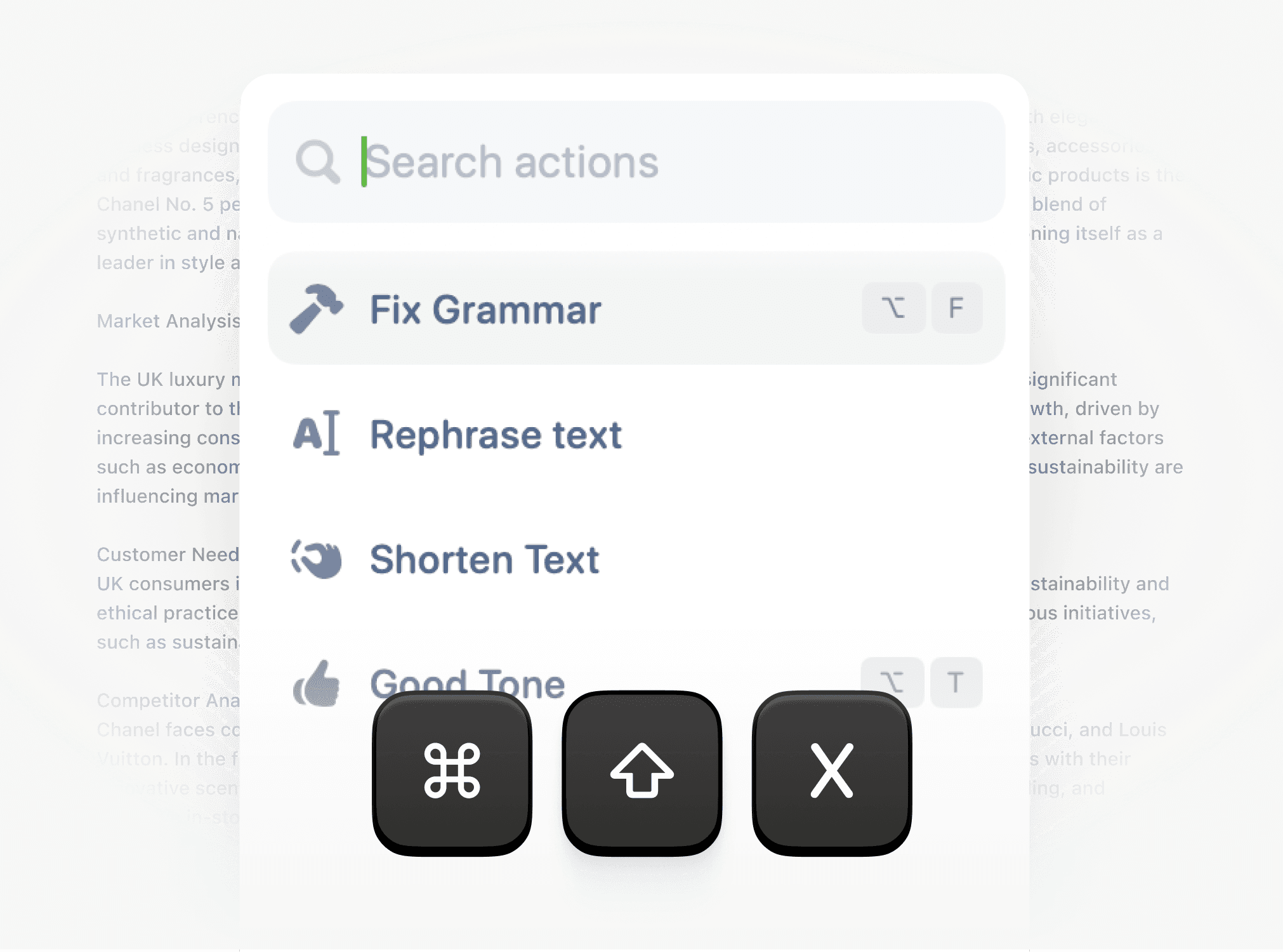TypoTab Menu with Hotkeys