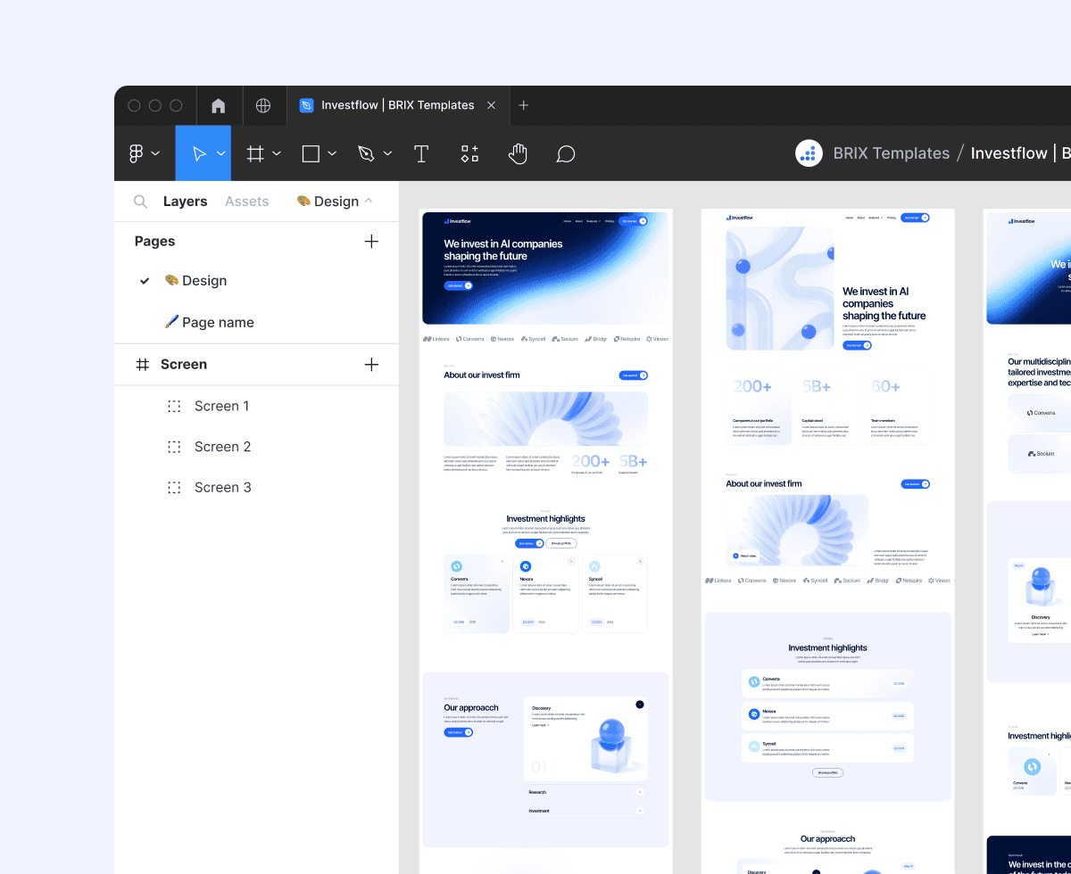 Investflow - Figma File Included - Investment Firm Framer Template