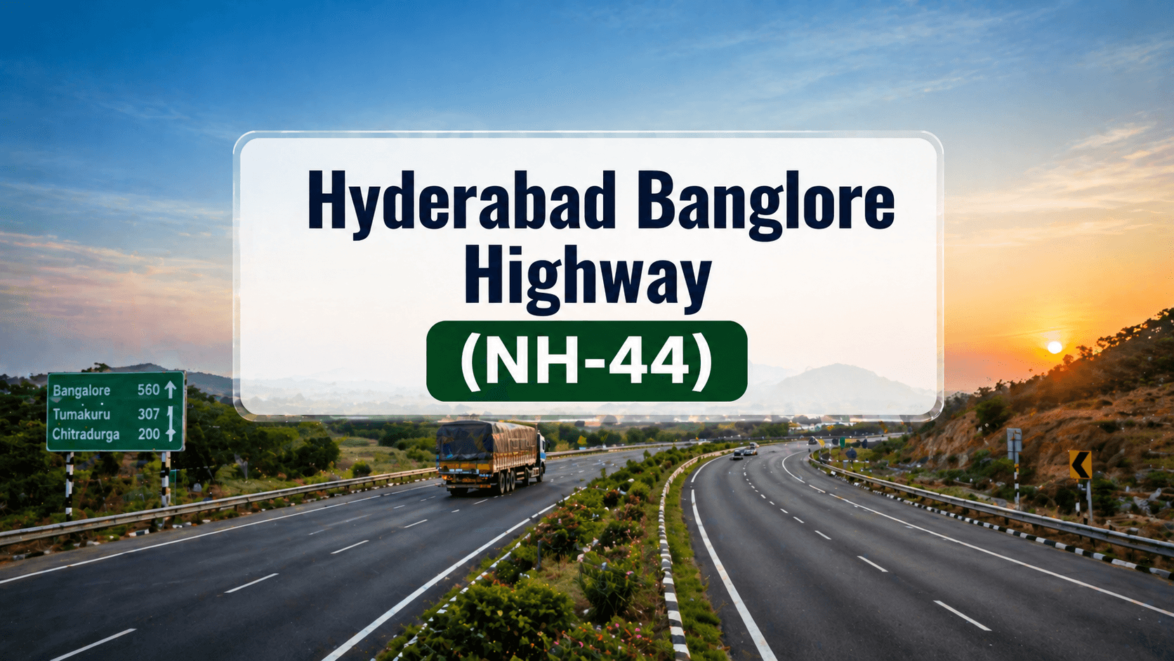 Hyderabad Bangalore Highway (NH-44): Land Investment Guide - blog banner by Charan Group