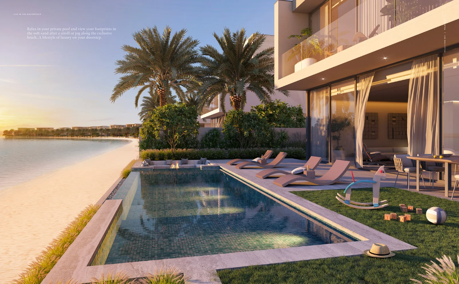 Villa Cyan Sky by Nakheel Building Pool