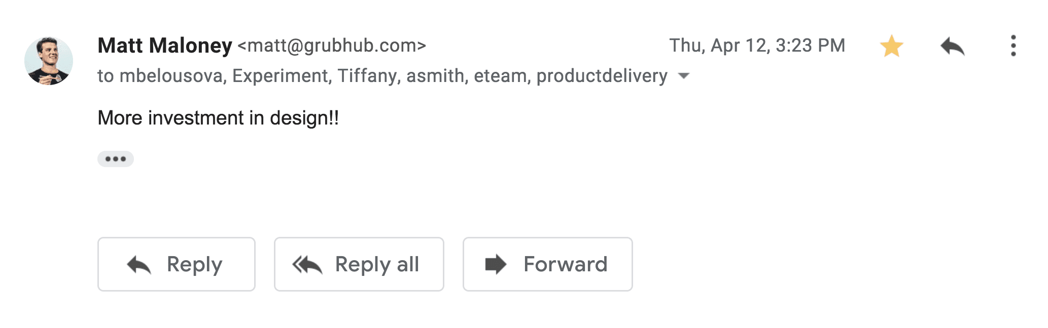 My biggest impact at Grubhub