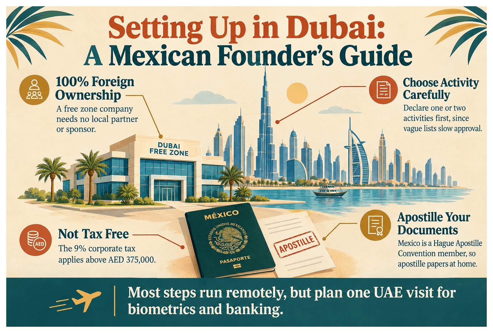 Infographic: What Mexican Founders Need to Know Before Setting Up in Dubai