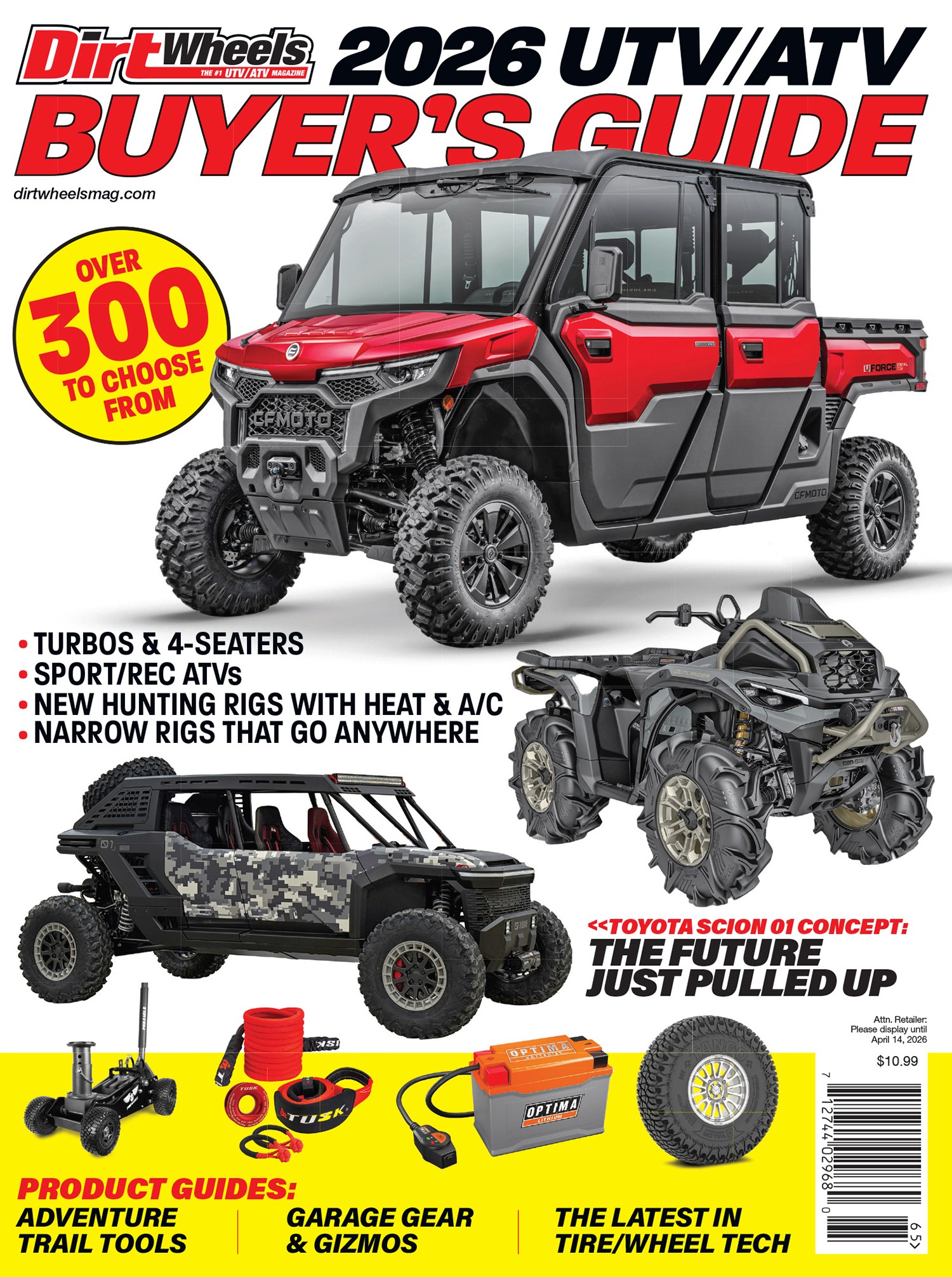 The cover of the February 2026 issue of Dirt Wheels magazine
